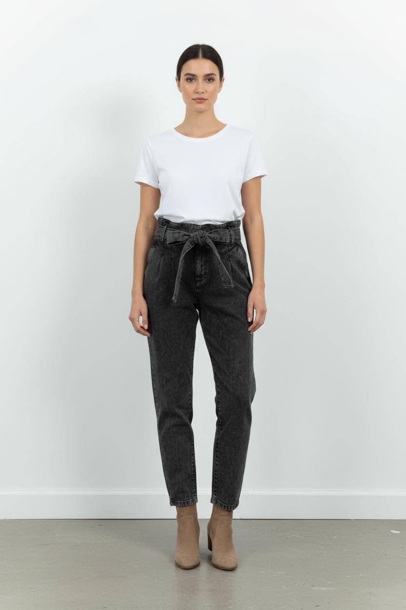 Cropped slim jeans with studs SEZANE - Seconde main Grey