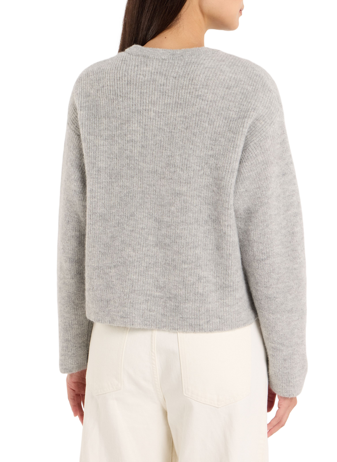 Round neck pullover in blended alpaca - Baylory SAISON 1865 Grey