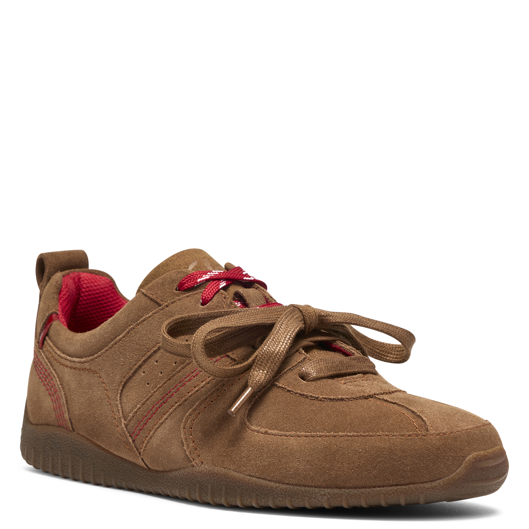 Sneakers MERIDOR LACE met veters van leer CLARKS Bruin