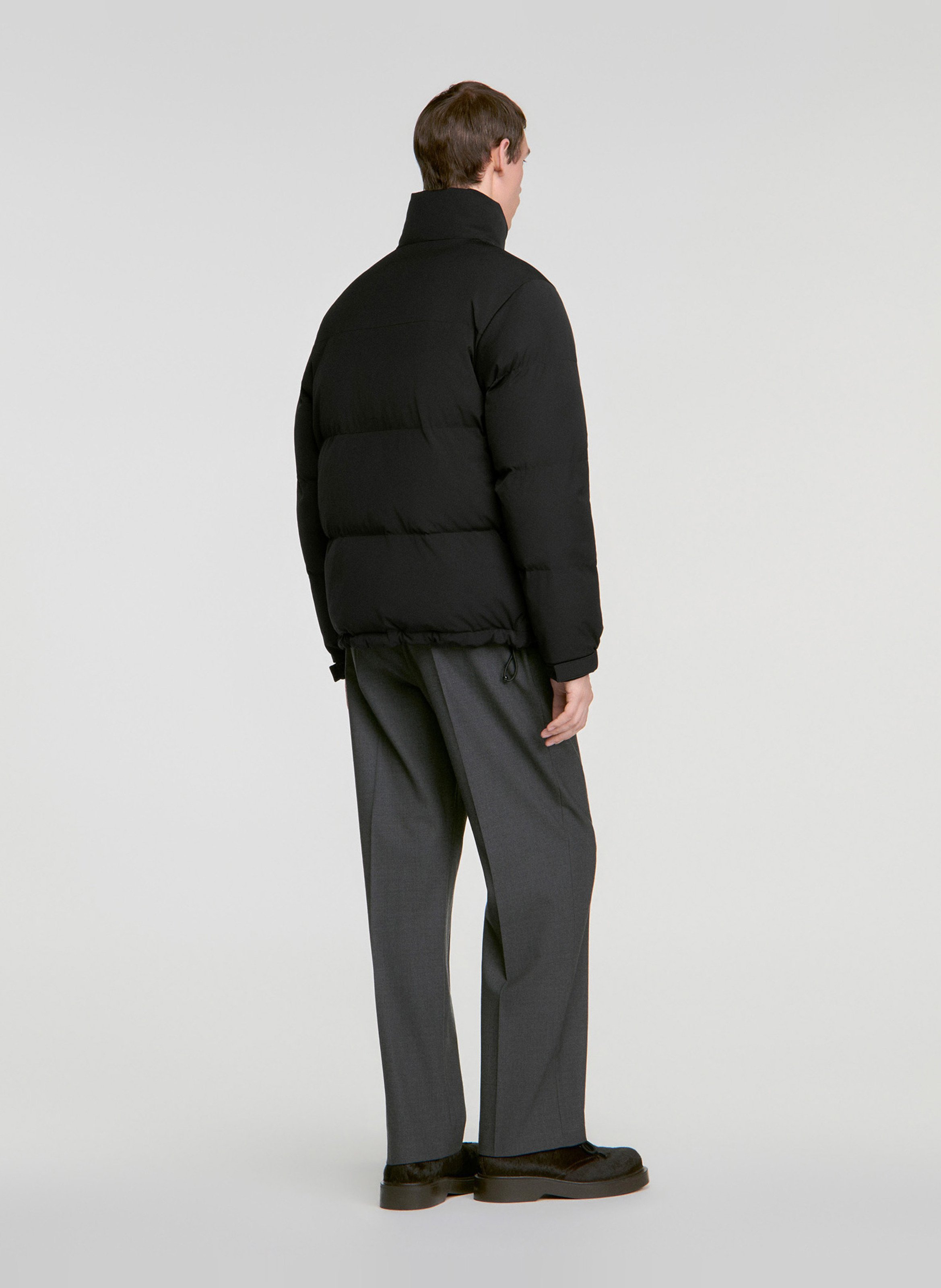 Doudoune col montant SANDRO Noir