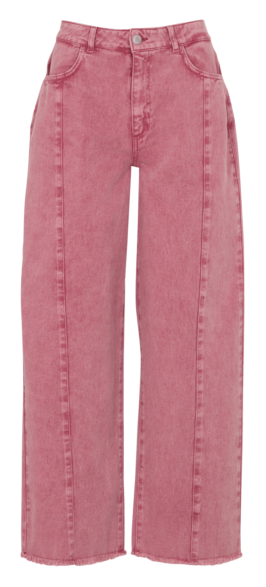 Jean large en coton THE NEW SOCIETY Rouge