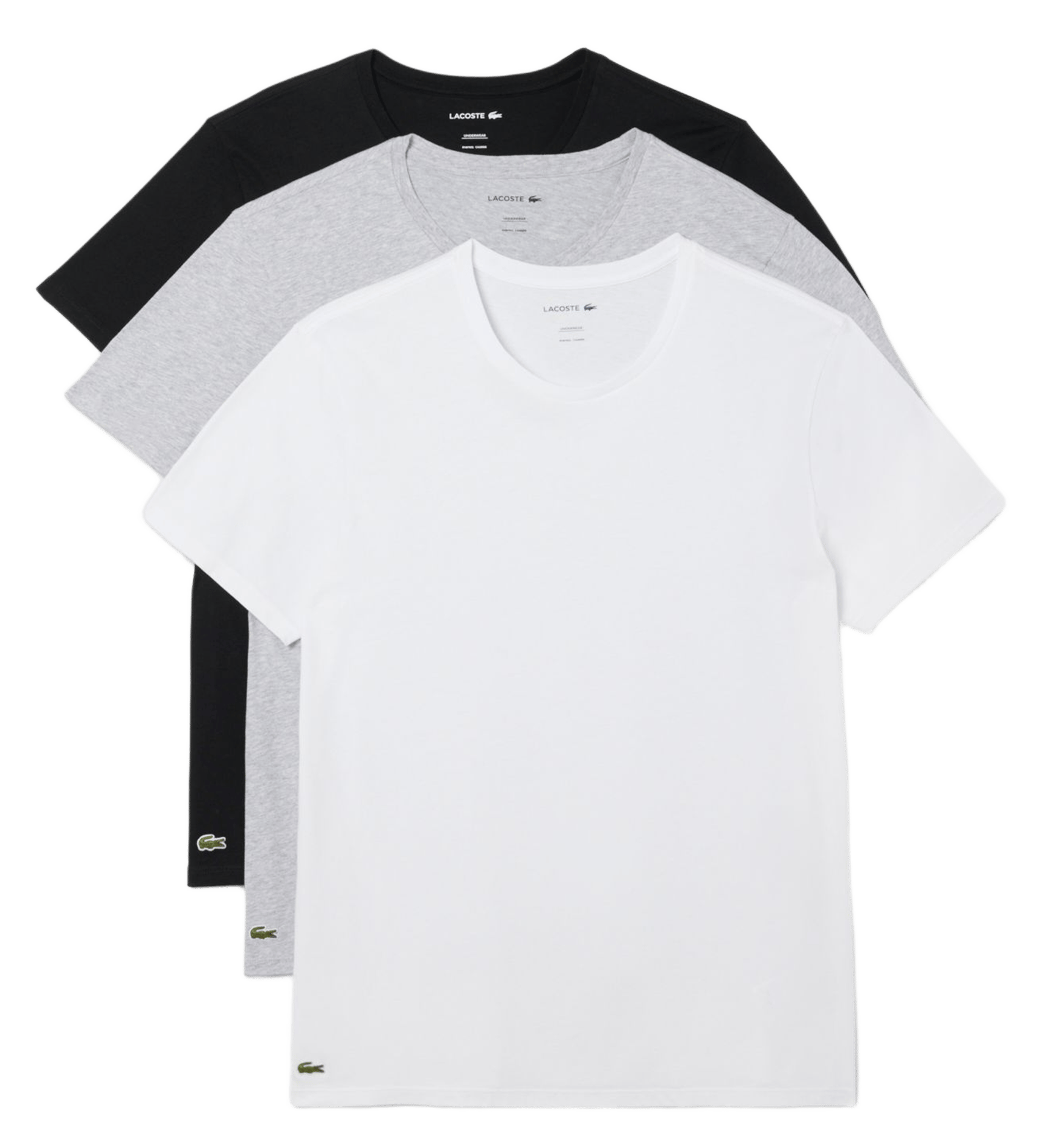 Set aus 3 geraden Baumwoll-T-Shirts LACOSTE