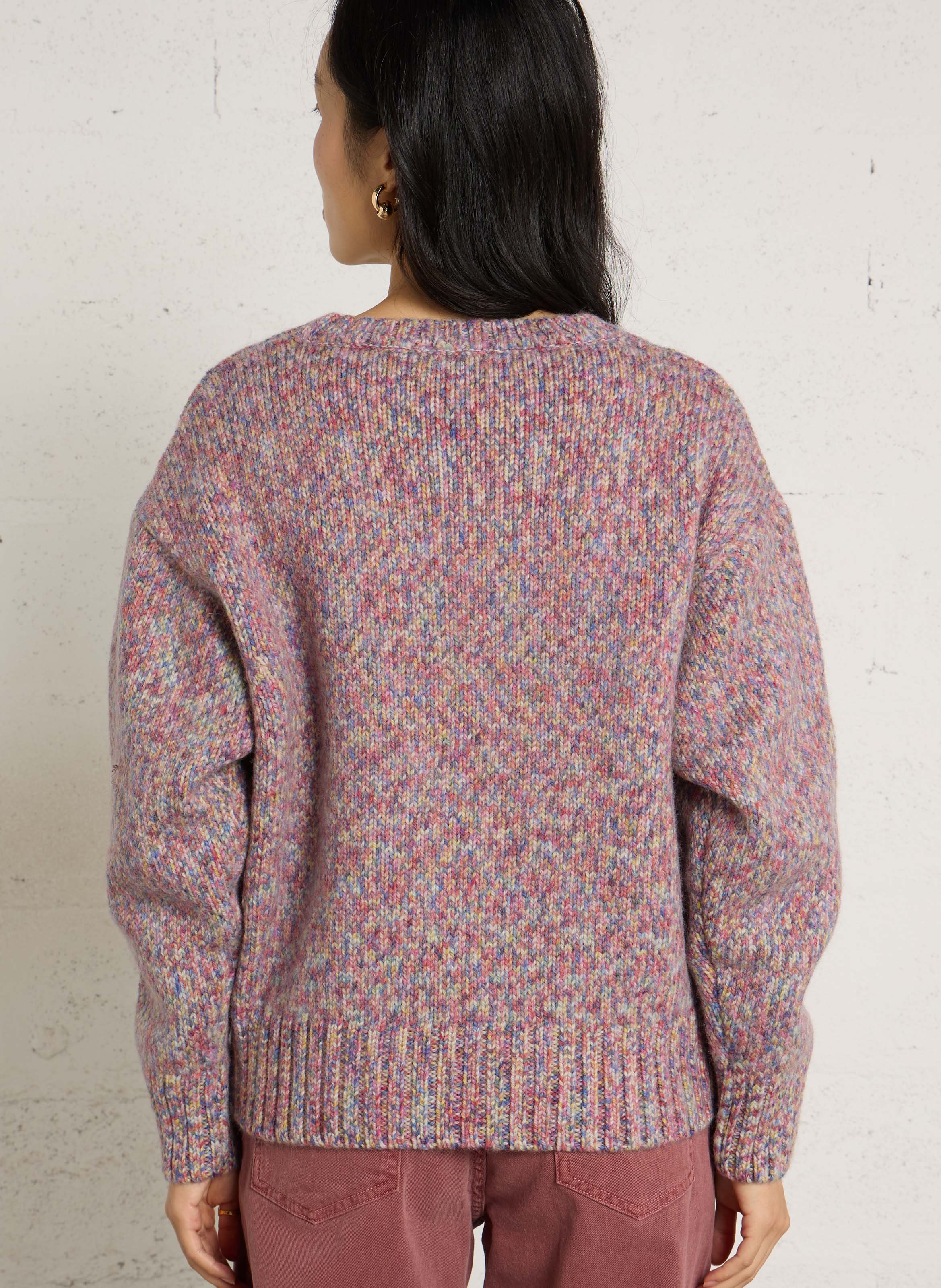 Round-neck wool sweater THINKING MU Multicolored