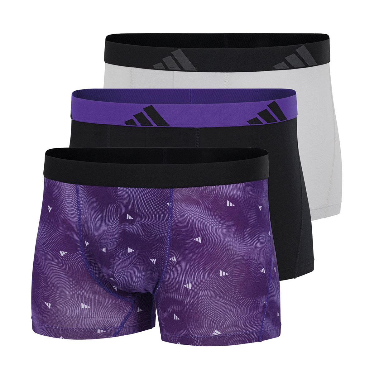 Pack of three boxer shorts ADIDAS UNDERWEAR Purple