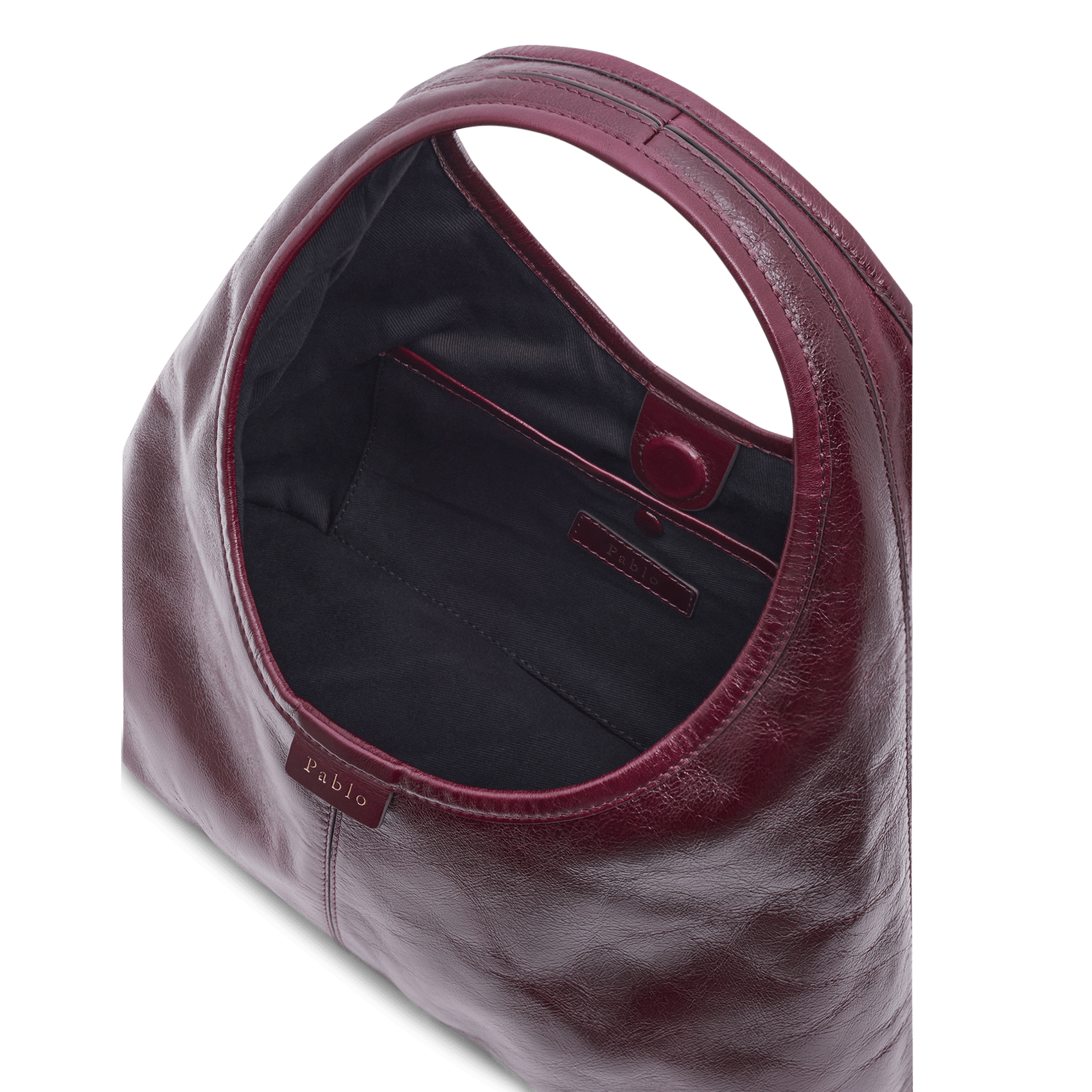 Hobo-Bag aus Leder | Rot PABLO Damen