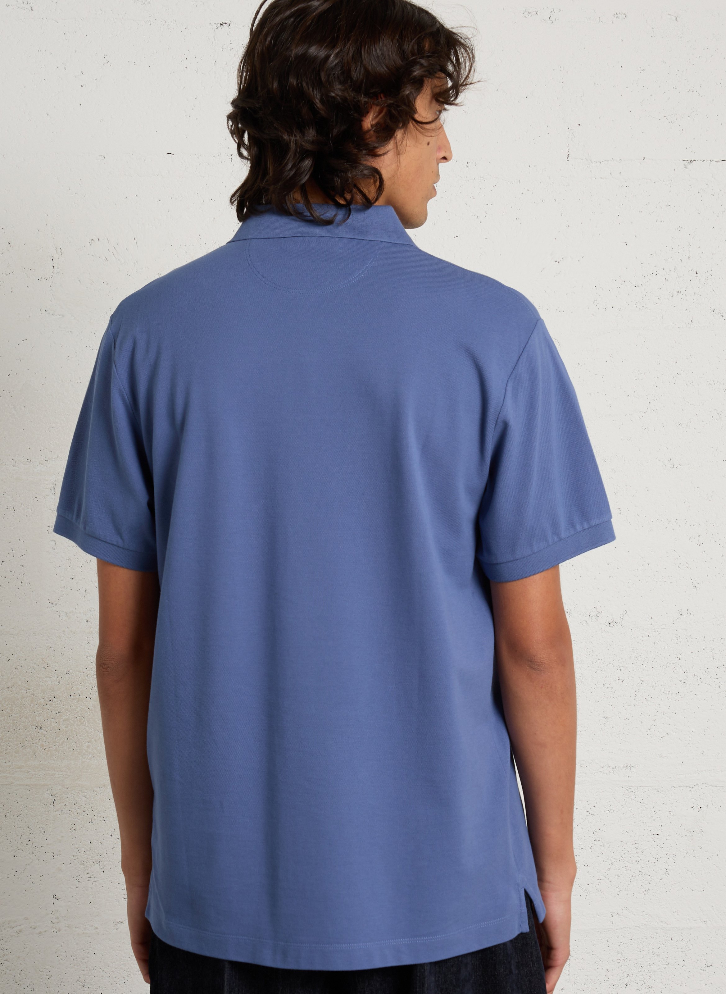 Poloshirt aus Baumwolle HACKETT Blau