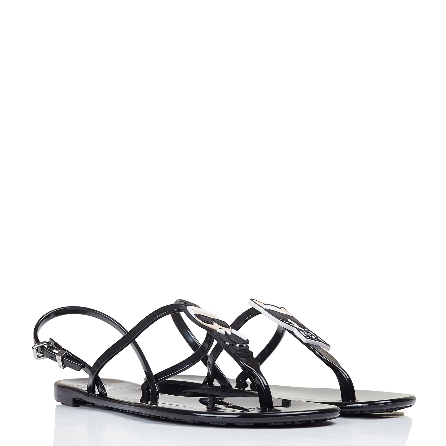 Sandales plates Karl KARL LAGERFELD Noir