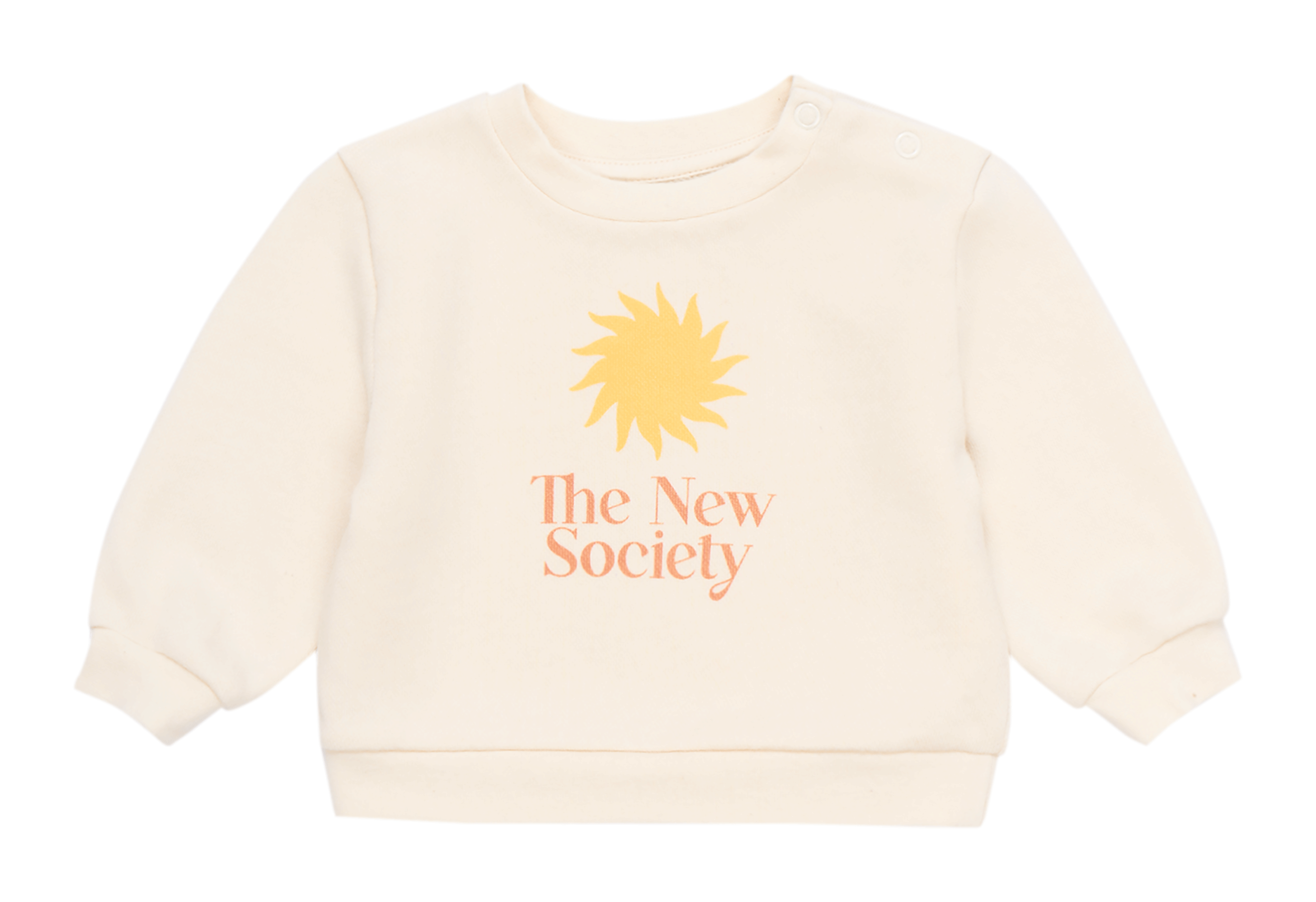 Sweat col rond en coton  THE NEW SOCIETY Beige