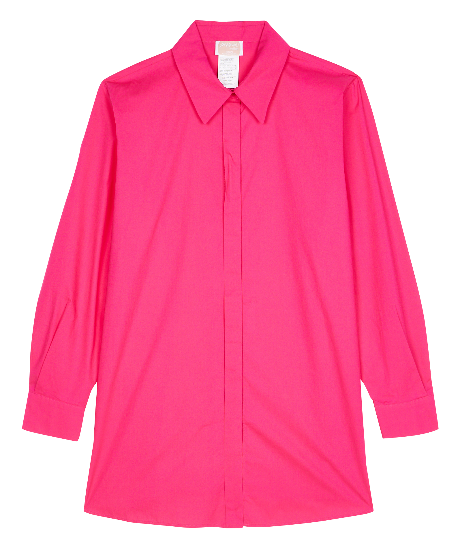 Cotton shirt PERSONA by Marina Rinaldi Pink