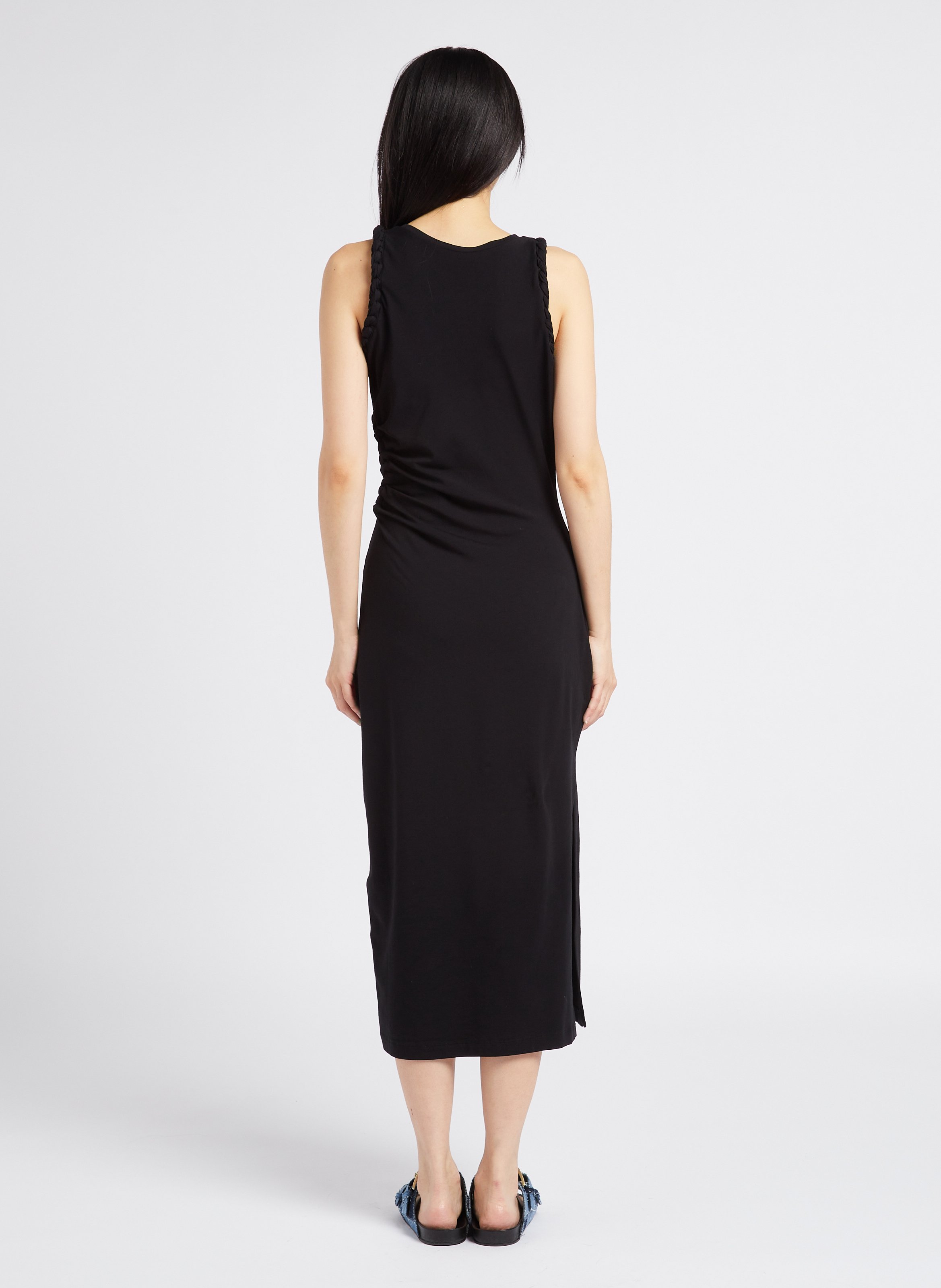 Robe longue tressée en coton mélangé IRO Noir