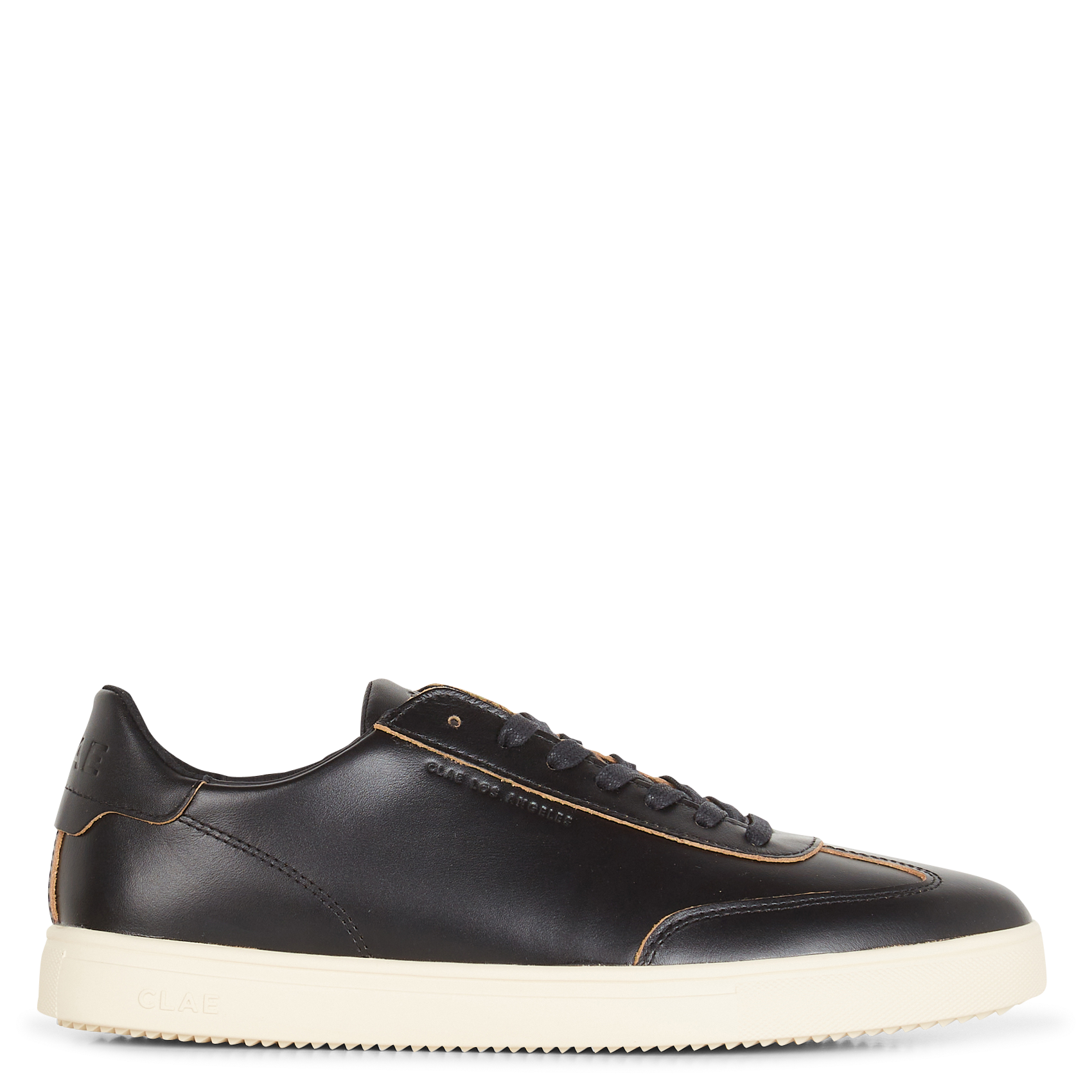 Leather low-top sneakers CLAE Black