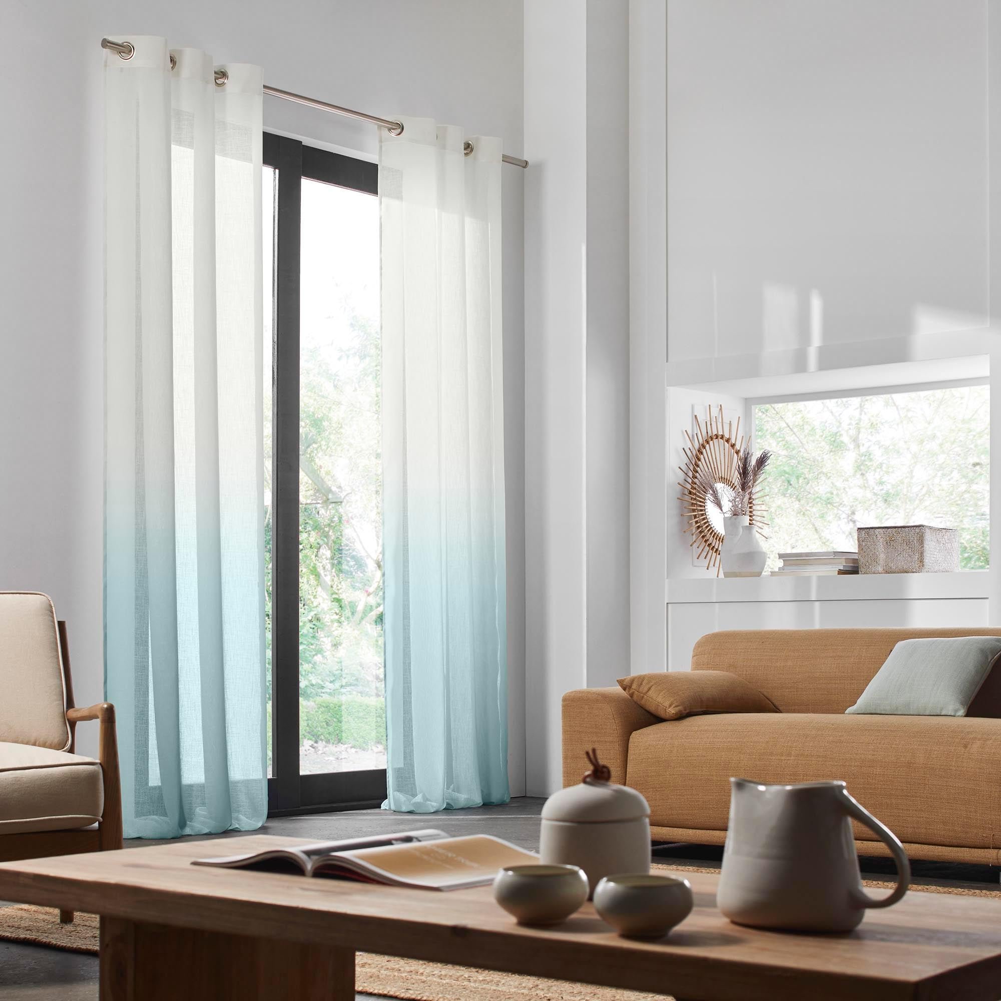 NIMBUS - Net curtain with eyelets MADURA Green