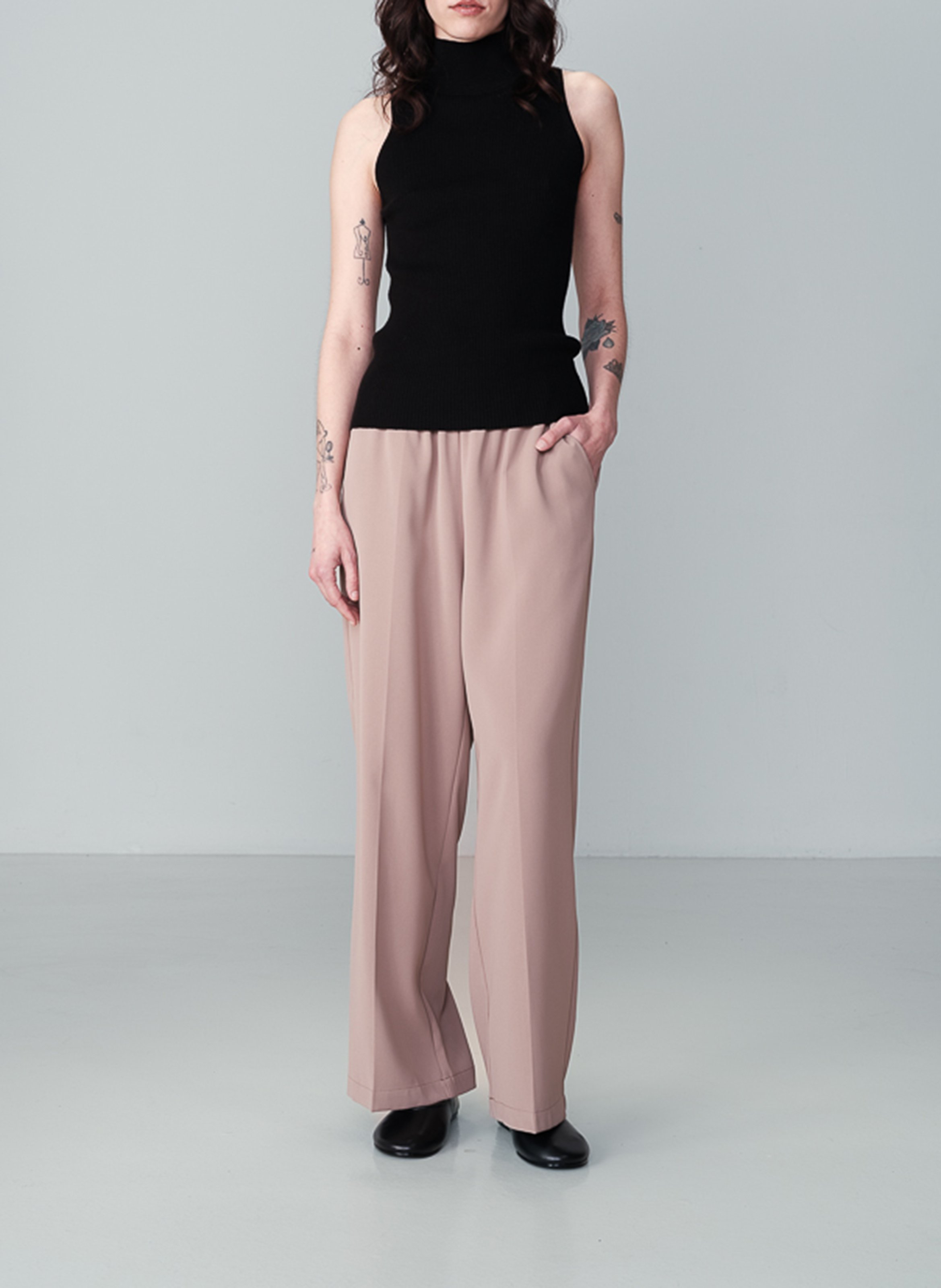 Pantalon large GRACE ET MILA Marron