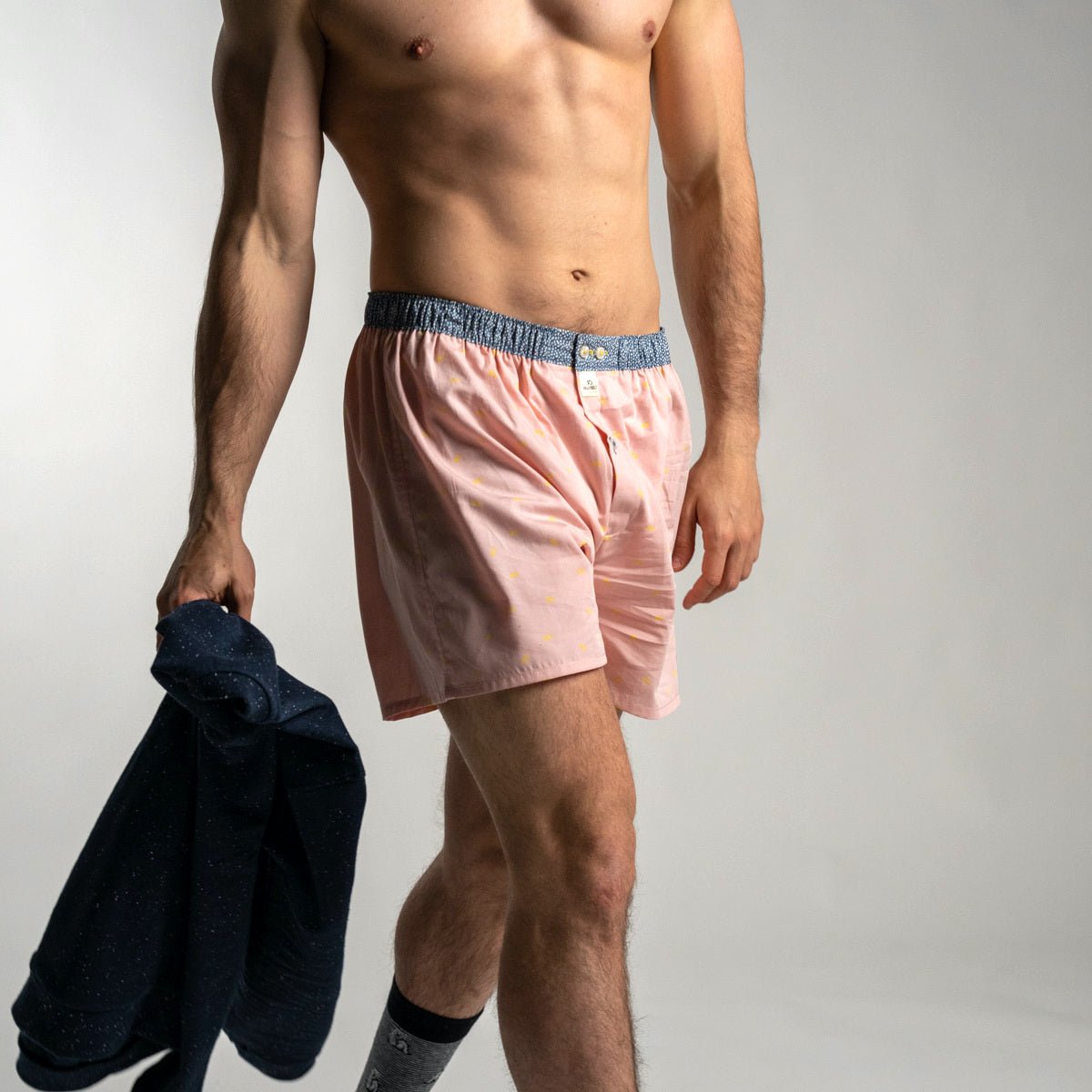 Organic cotton boxer shorts BILLYBELT Pink