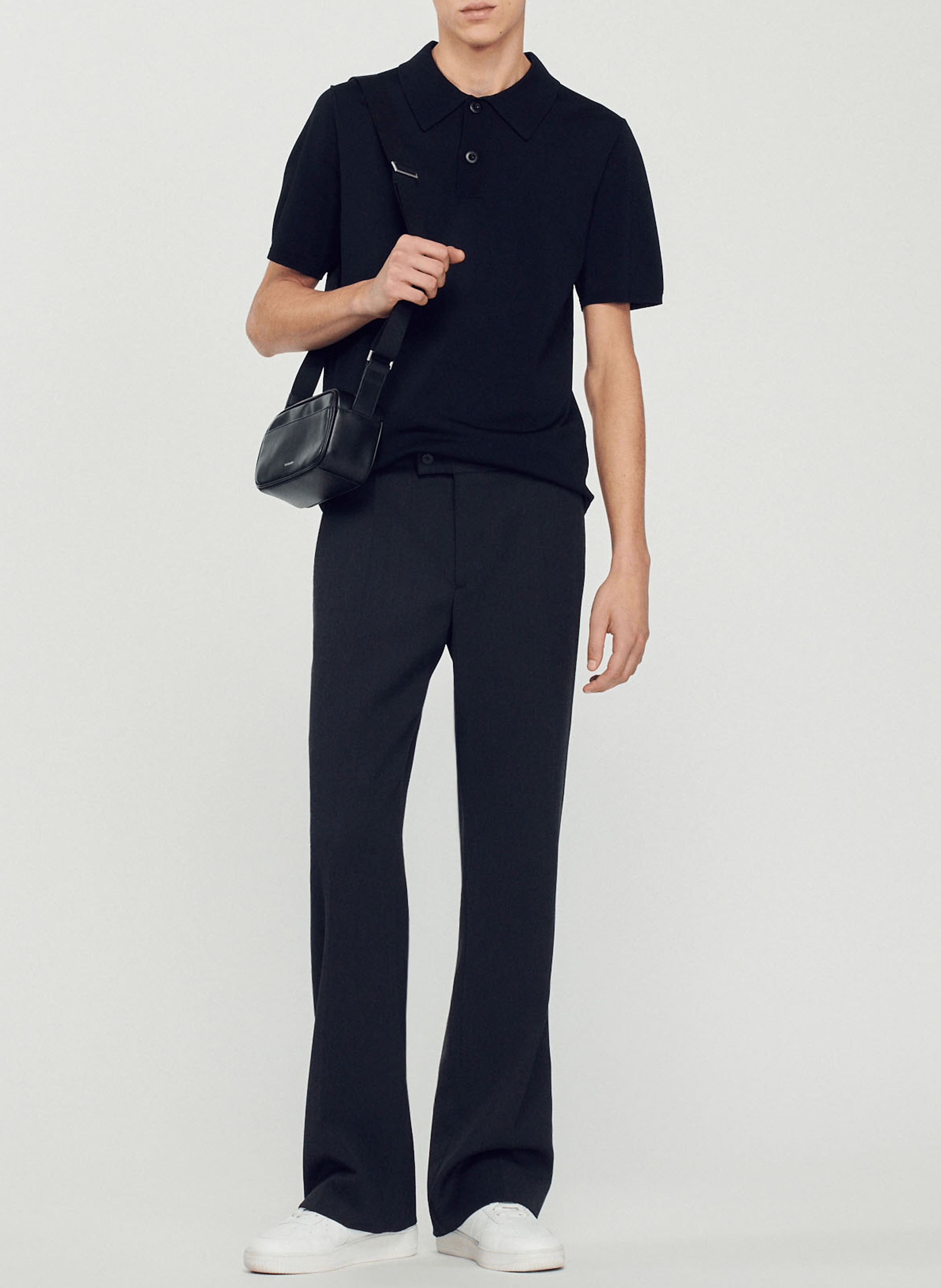 Polo regular fit  SANDRO Noir