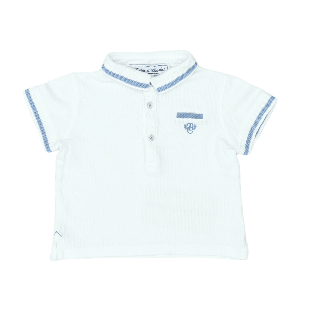 White baby polo - 18 months TARTINE ET CHOCOLAT - seconde-main White