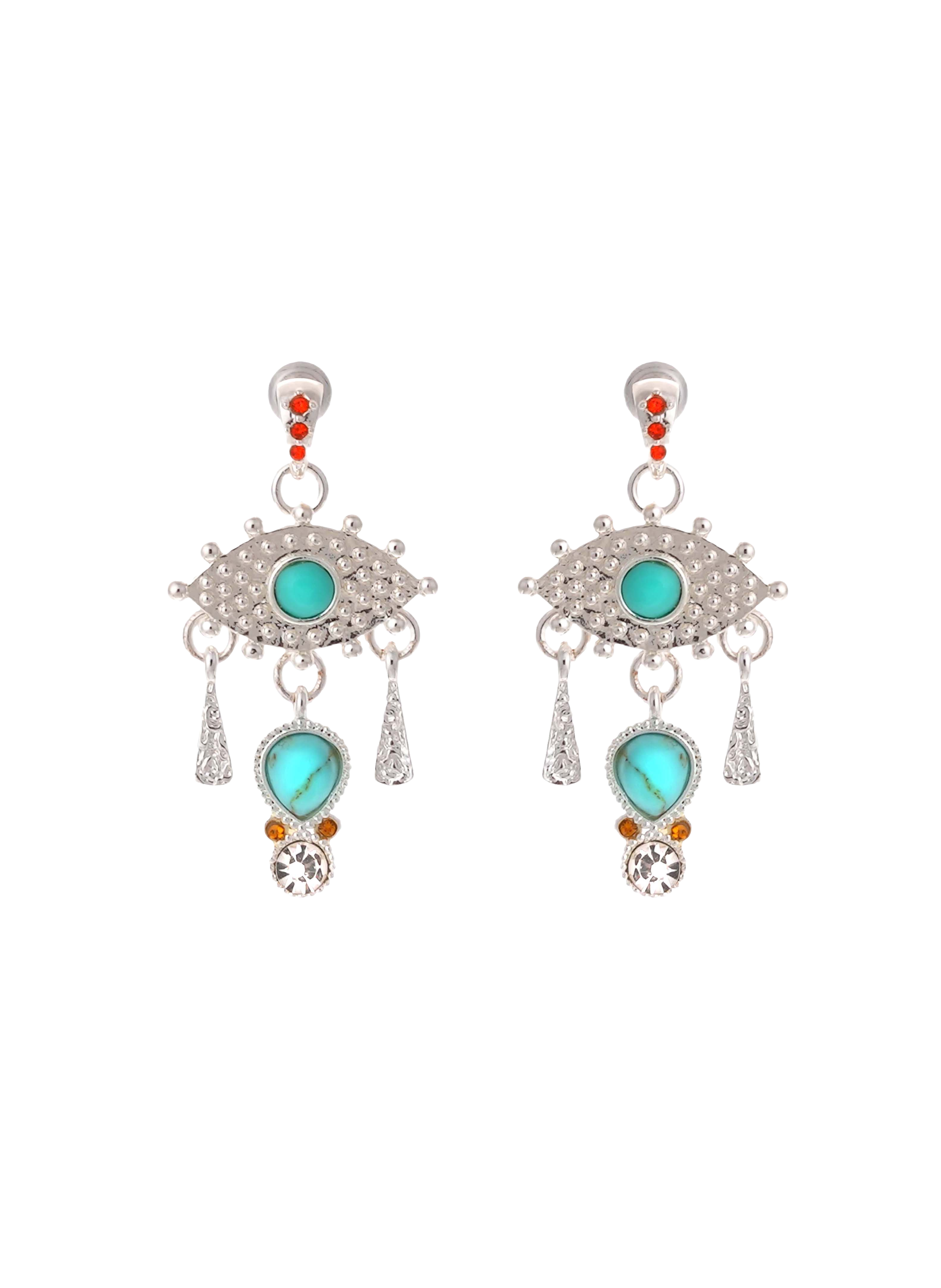 Hanging earrings for pierced ears HIPANEMA Silver