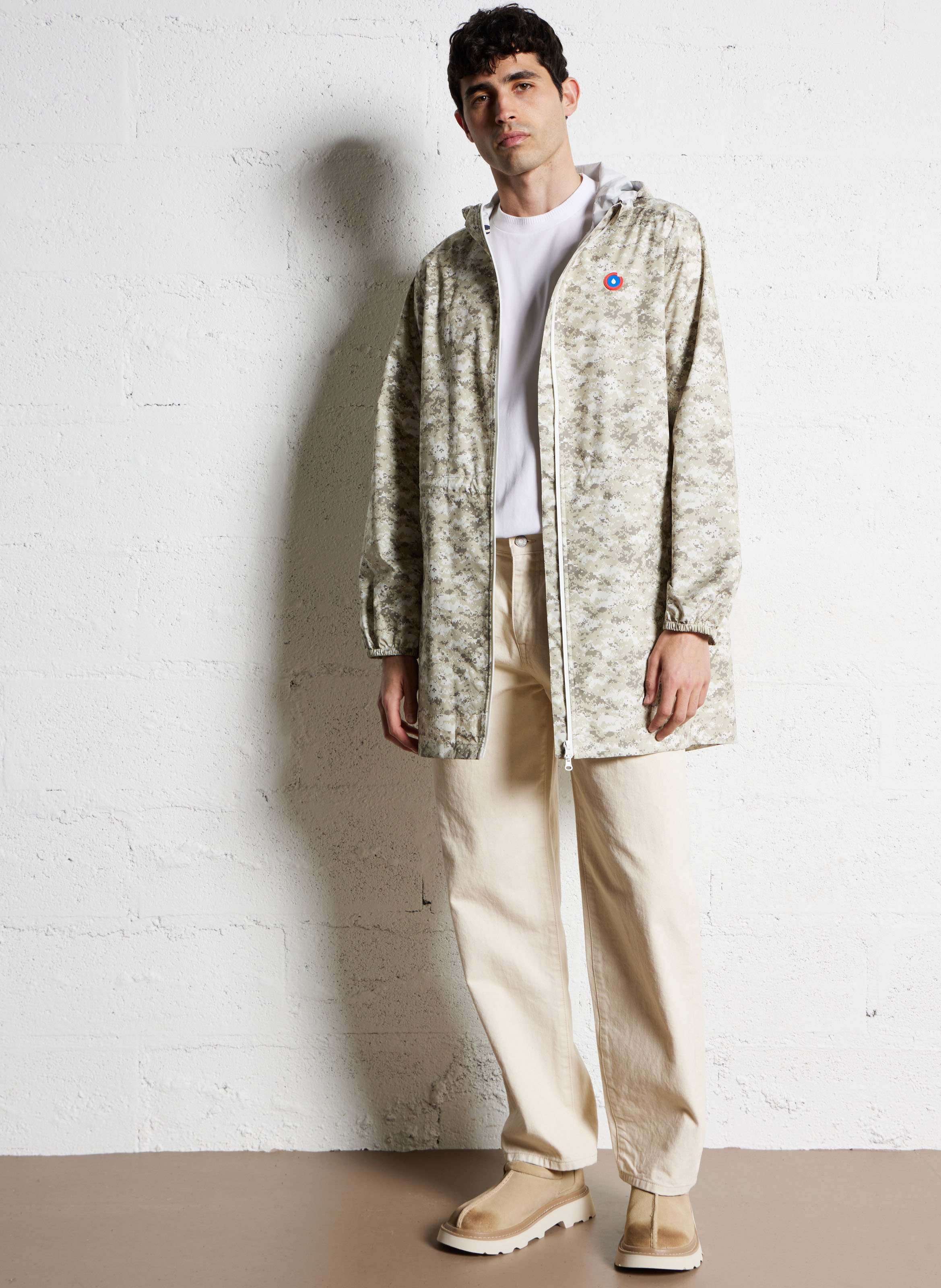 Weite Hose mit italienischen Taschen SELECTED Beige