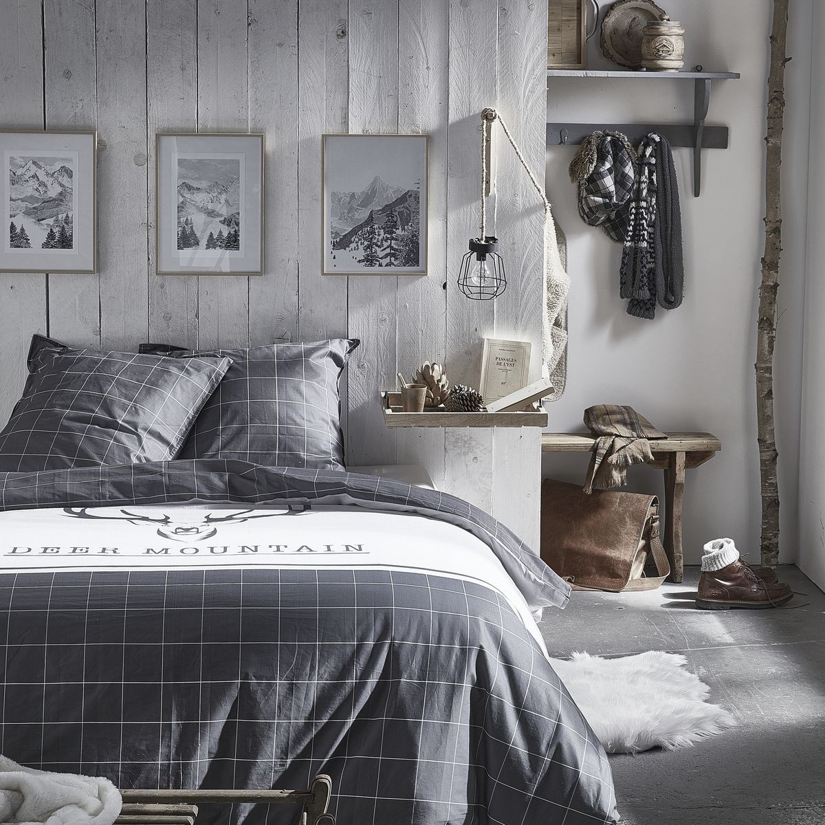 Cotton bedding set TODAY LINGE DE MAISON Grey