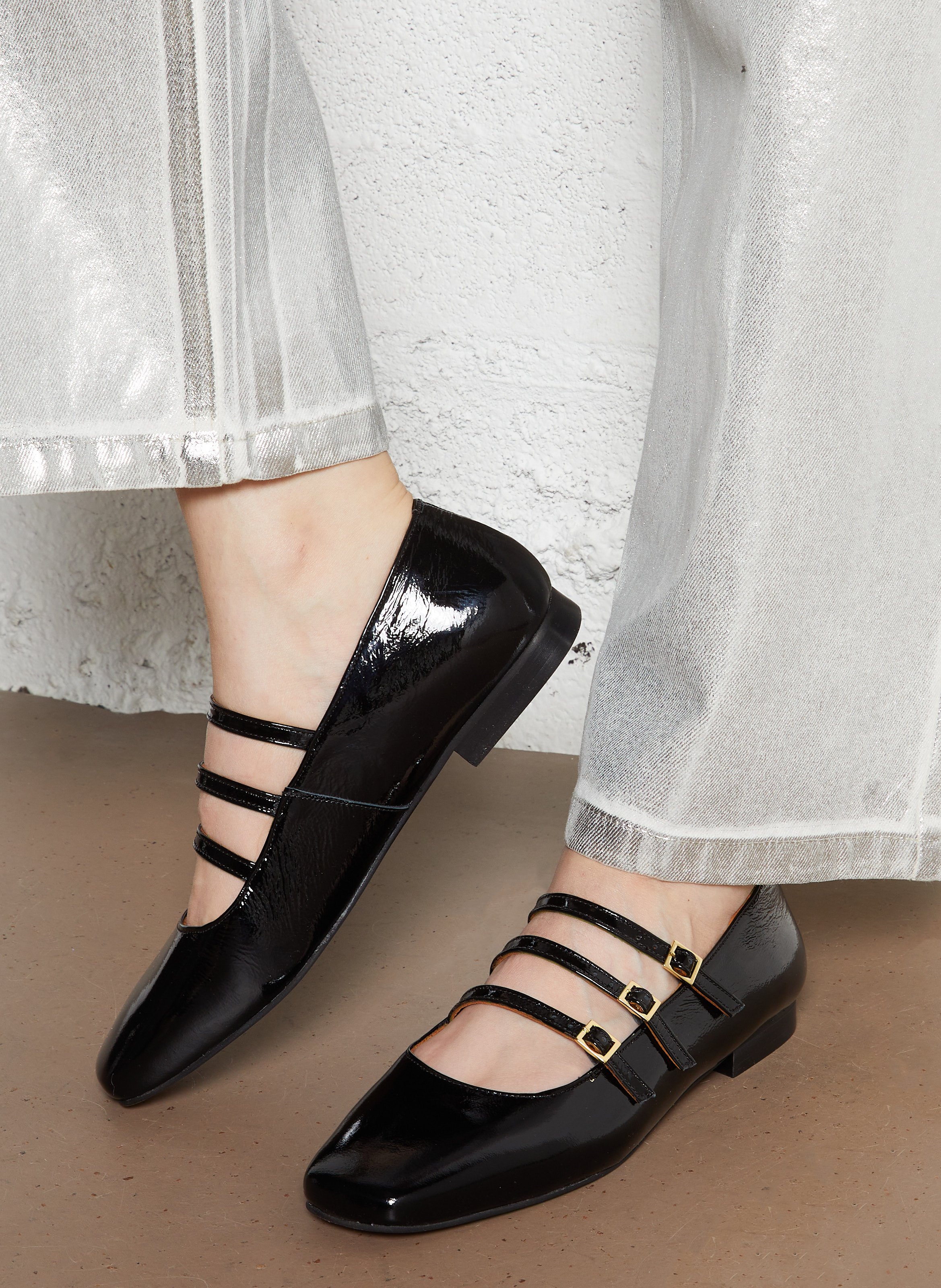 Leather Mary Janes SAISON 1865 Black