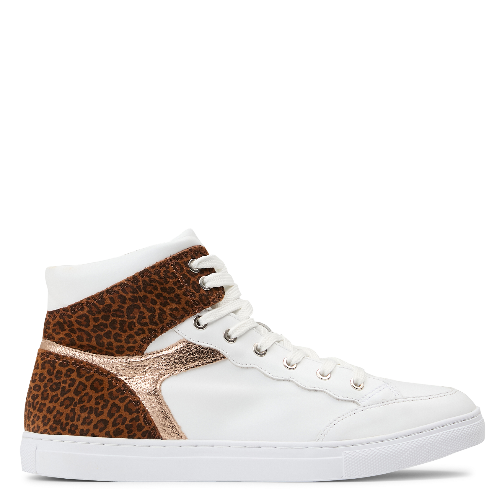 Baskets hautes en cuir ONE STEP Marron