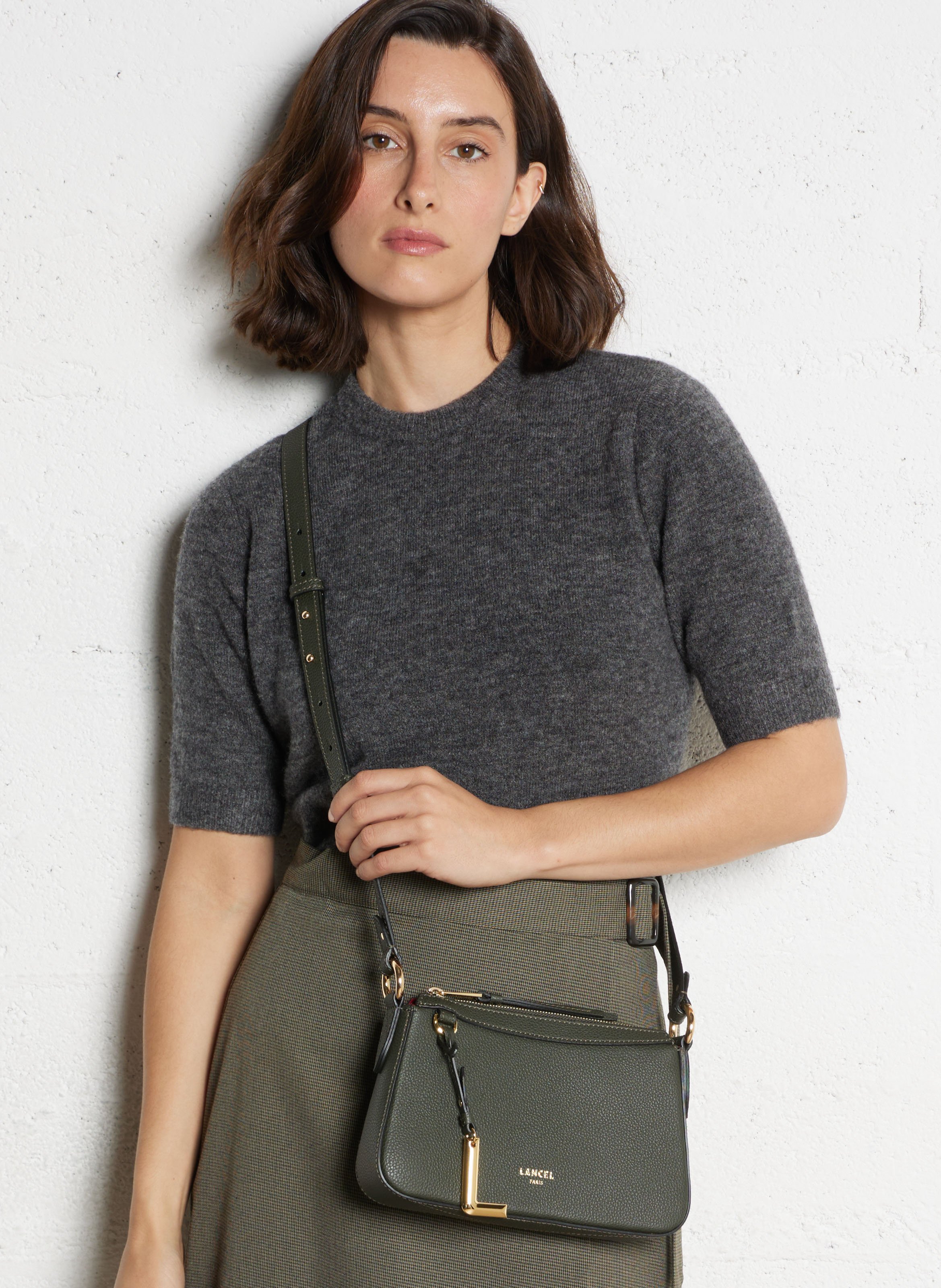 Brieftasche aus Leder LANCEL Grun