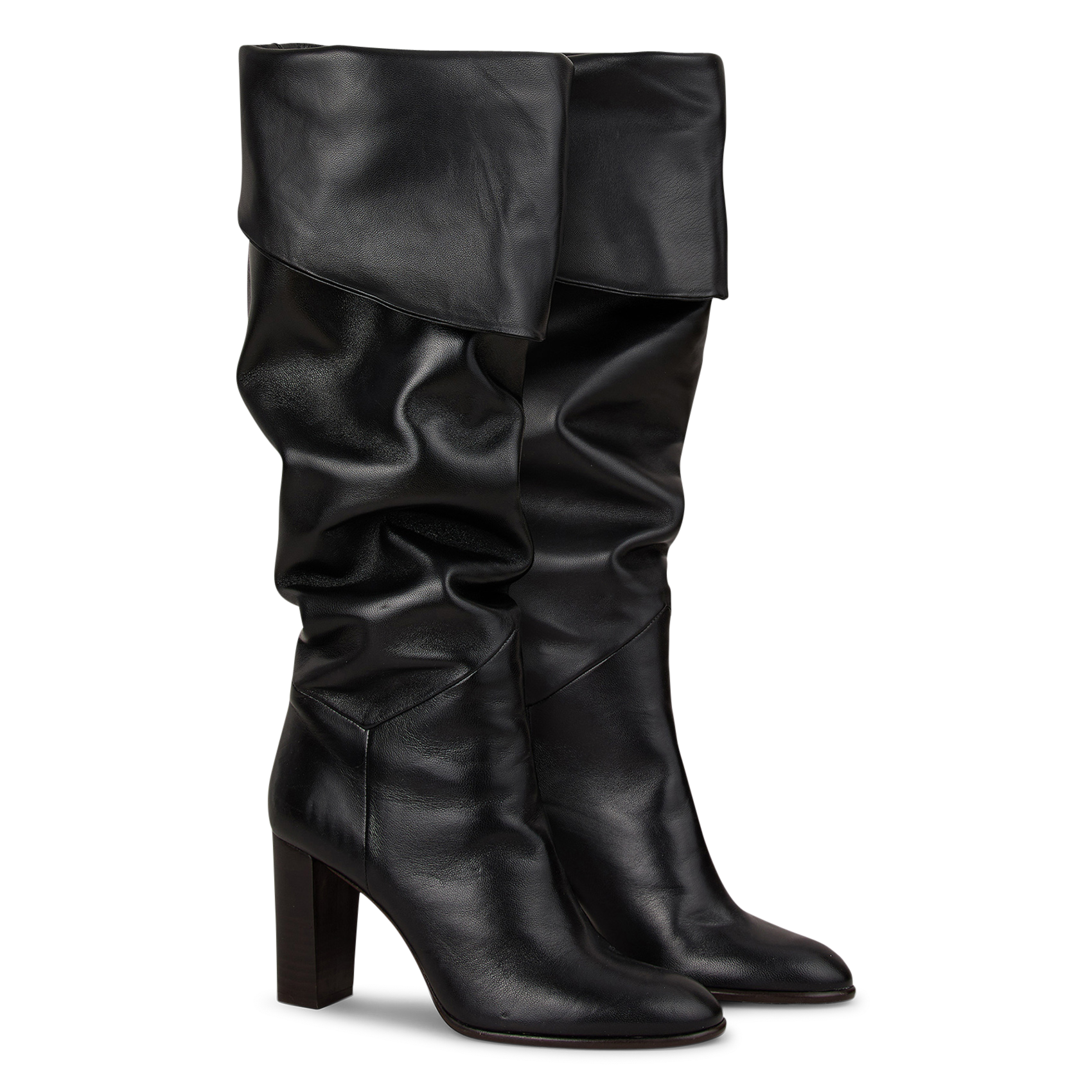 Bottes en cuir BA&SH Noir