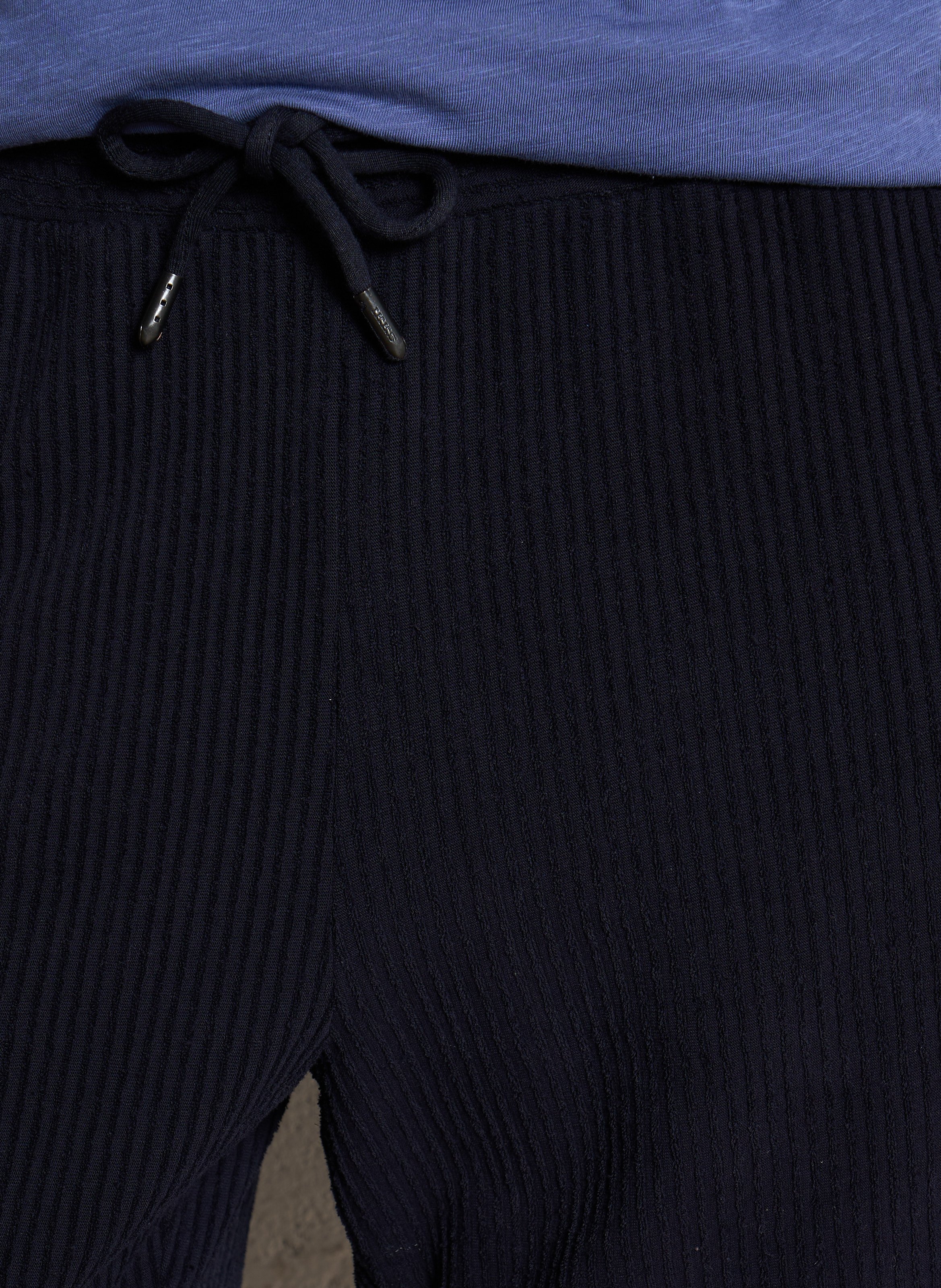Uni badstof Bermuda shorts | Blauw IKKS Heren