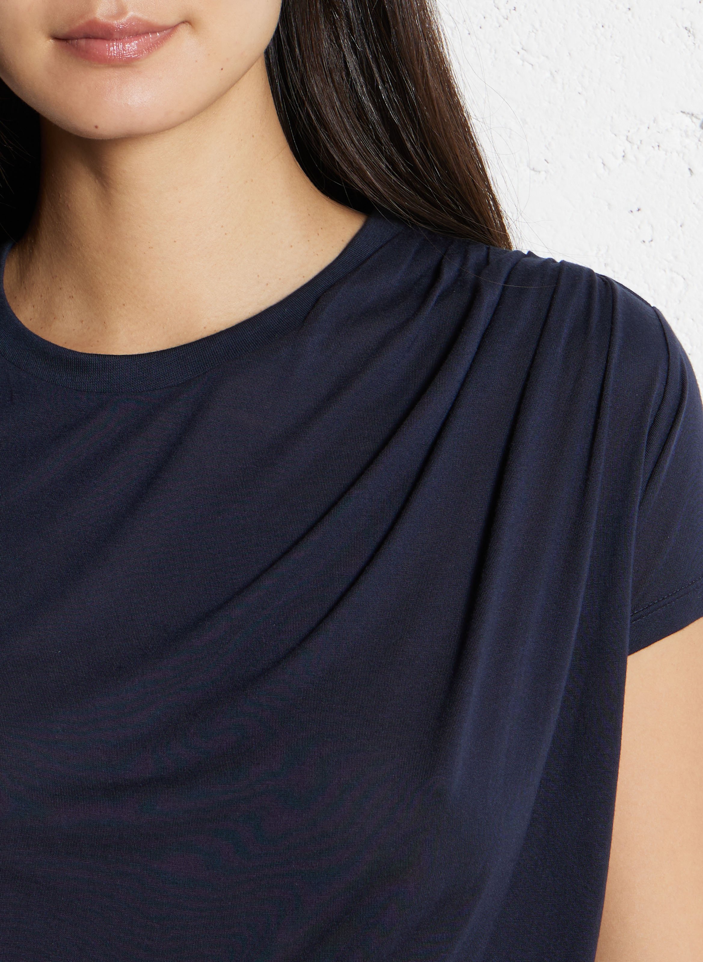 Tee-shirt ajusté à fronces IKKS Bleu