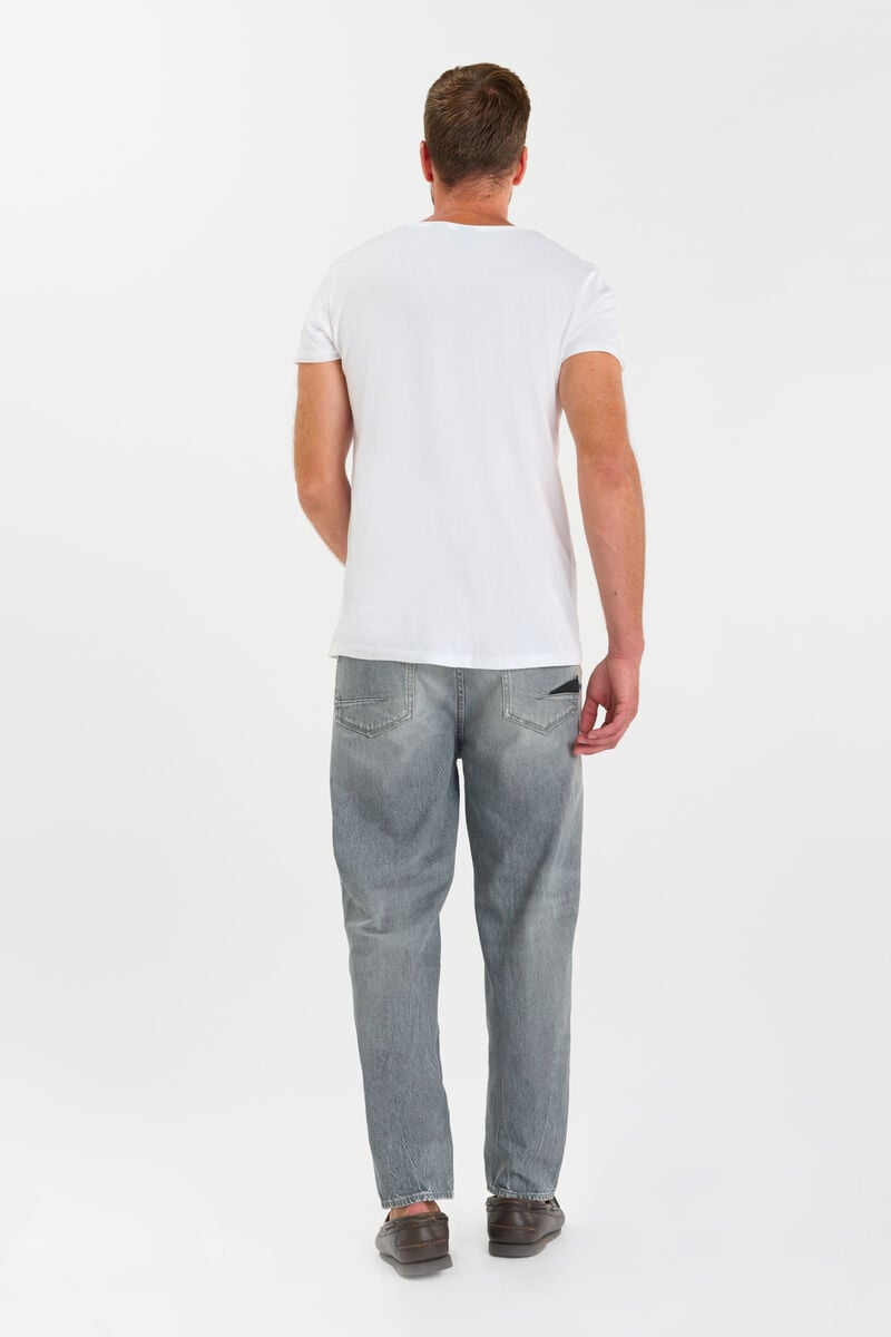 Loose, wide-leg jeans, length 34 LE TEMPS DES CERISES Grey