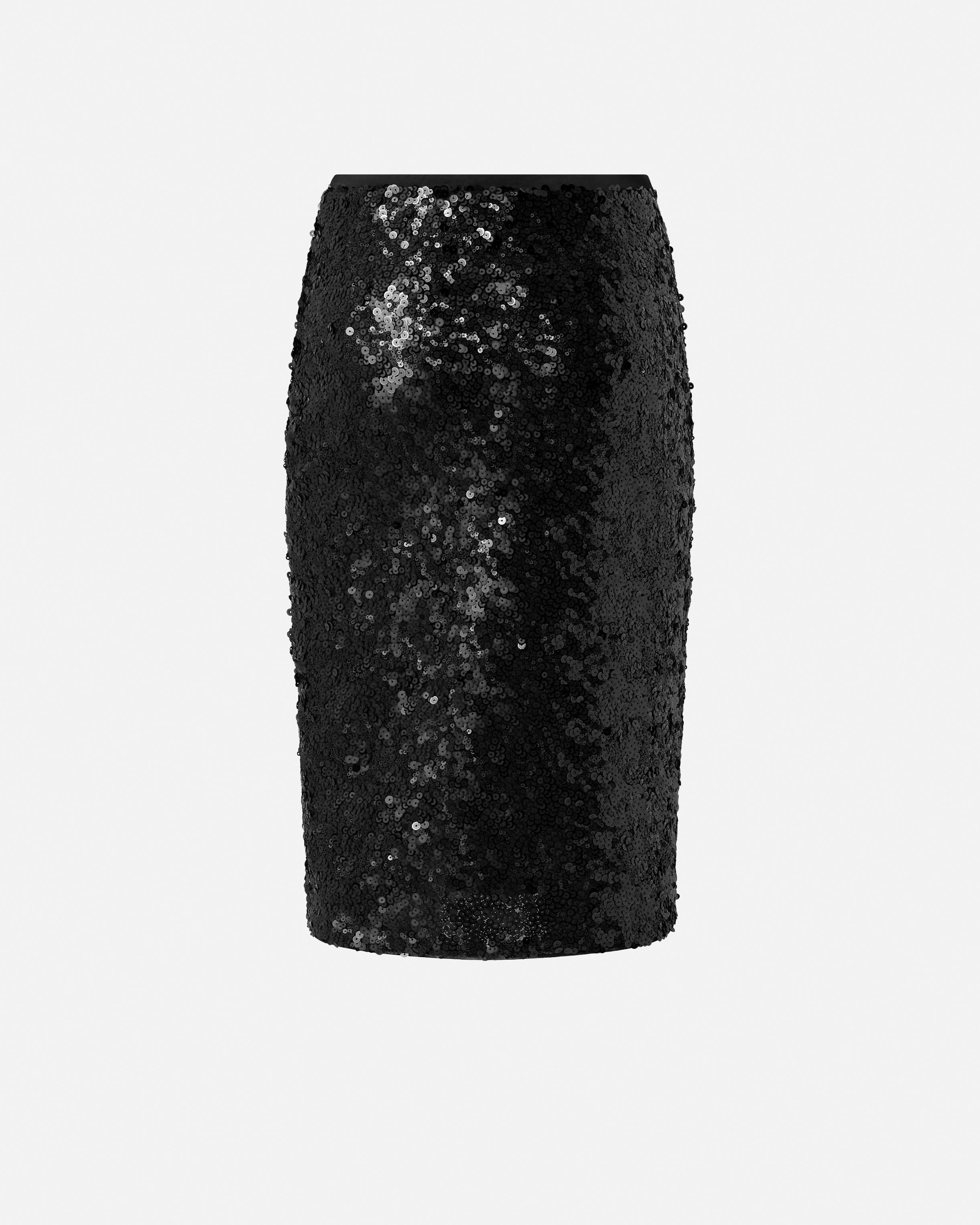 Sequin pencil skirt PINKO Black