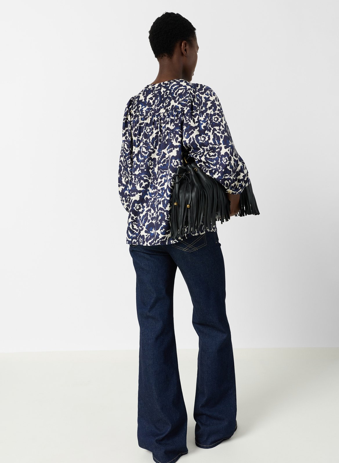 Bolouse col tunisien  GERARD DAREL Bleu