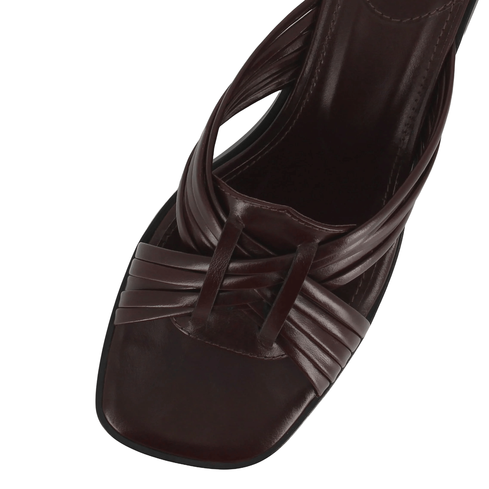 Heeled leather mules SOCQUE PARIS Brown