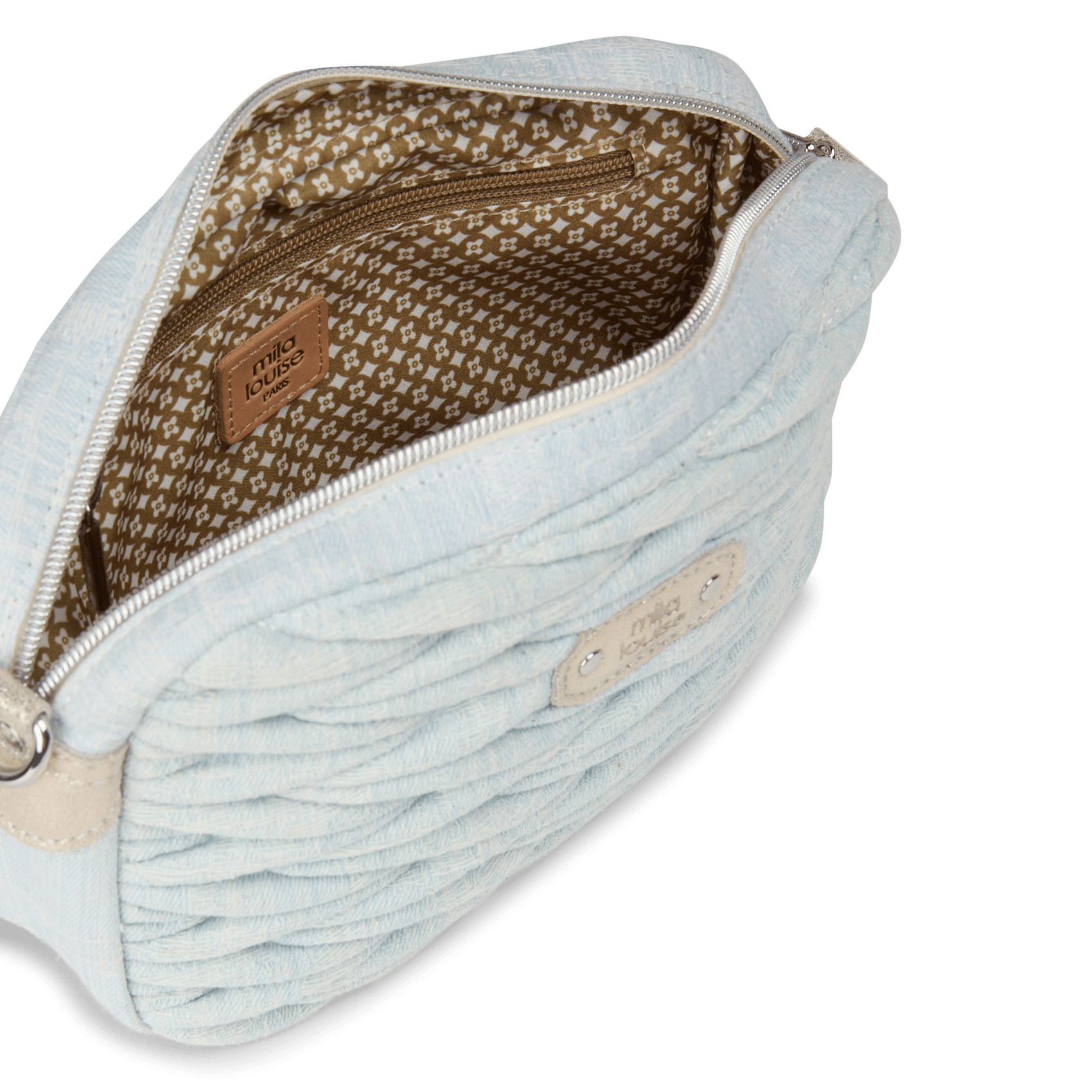 Imitatieleren schoudertas MILA LOUISE Wit