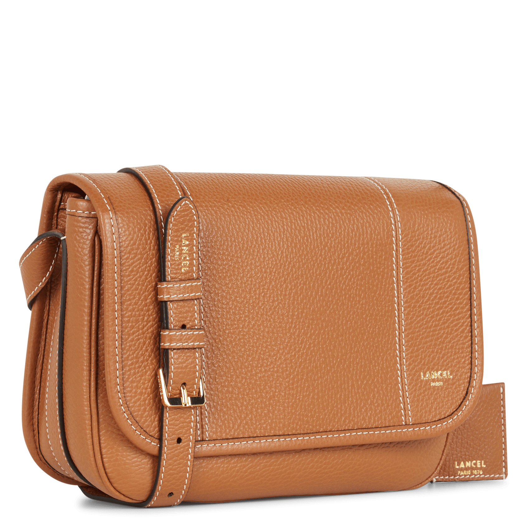 Sac bandoulière en cuir LANCEL Beige