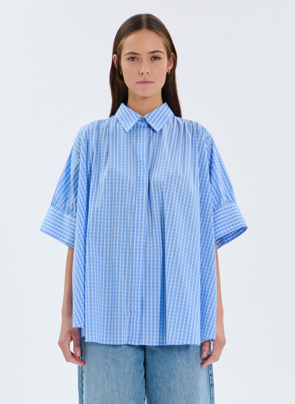 Chemise col classique à rayures ZAPA Bleu