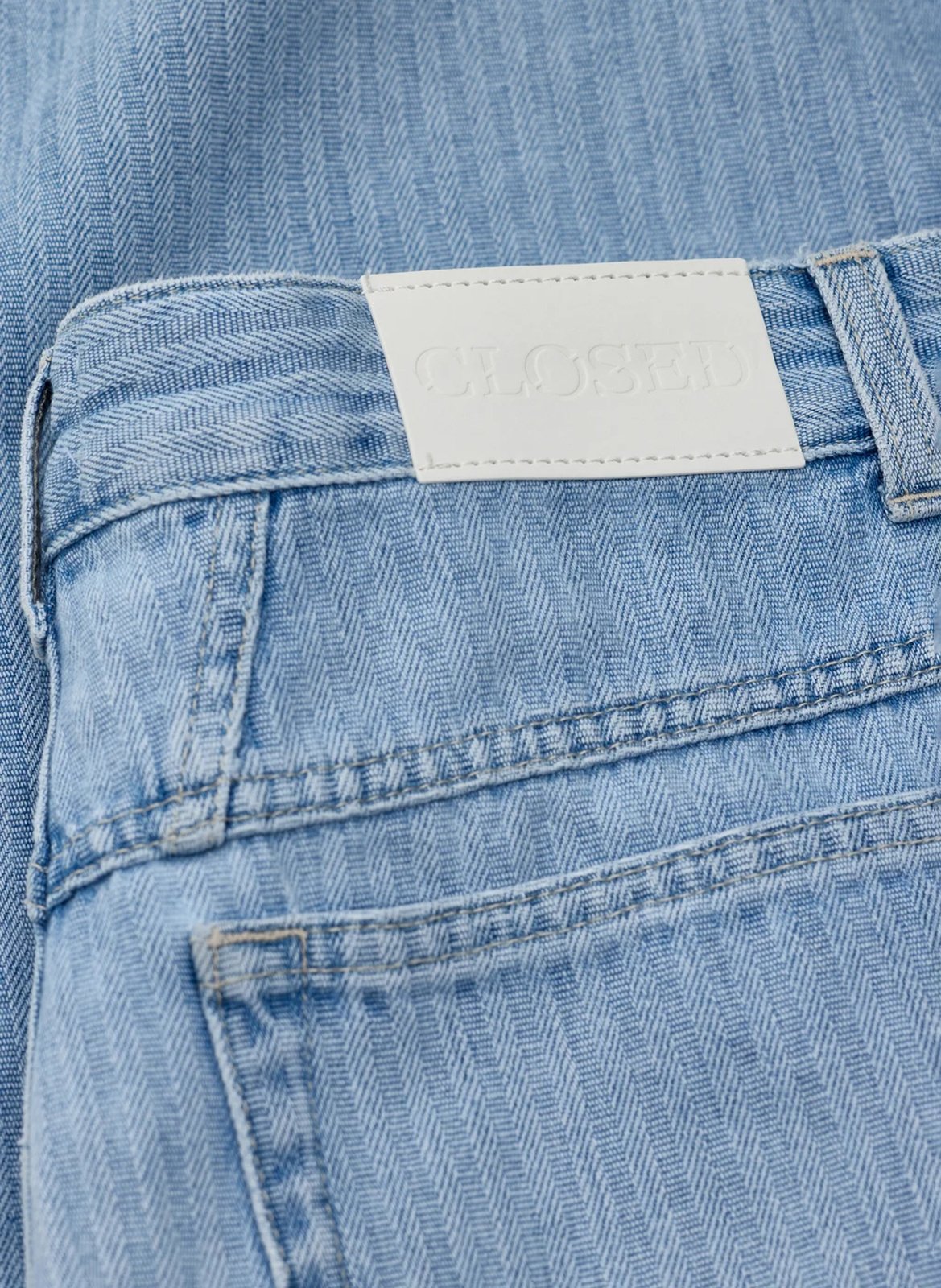 Jean ballon jacquard en coton CLOSED Bleu