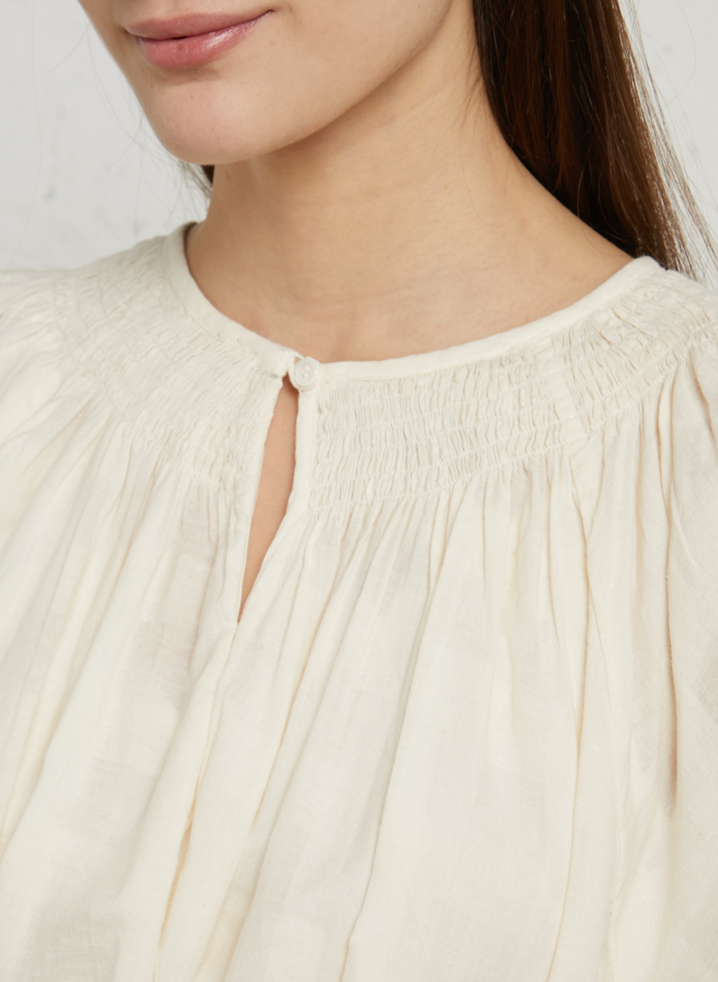 Loose checkered belted dress BELLEPIECE Beige