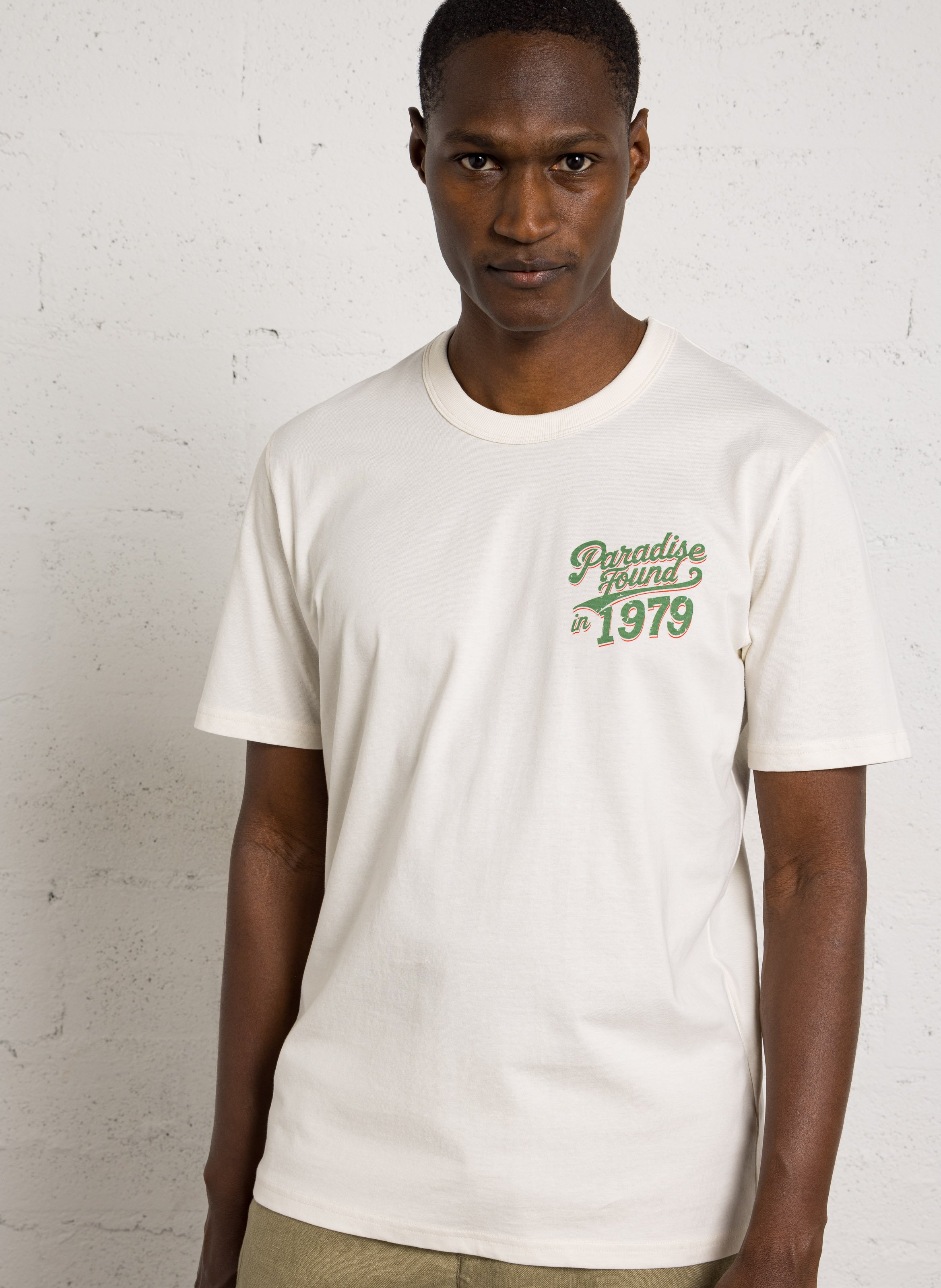 T-Shirt mit geradem Schnitt und Bio-Baumwolle bedruckt CHEVIGNON Weiss