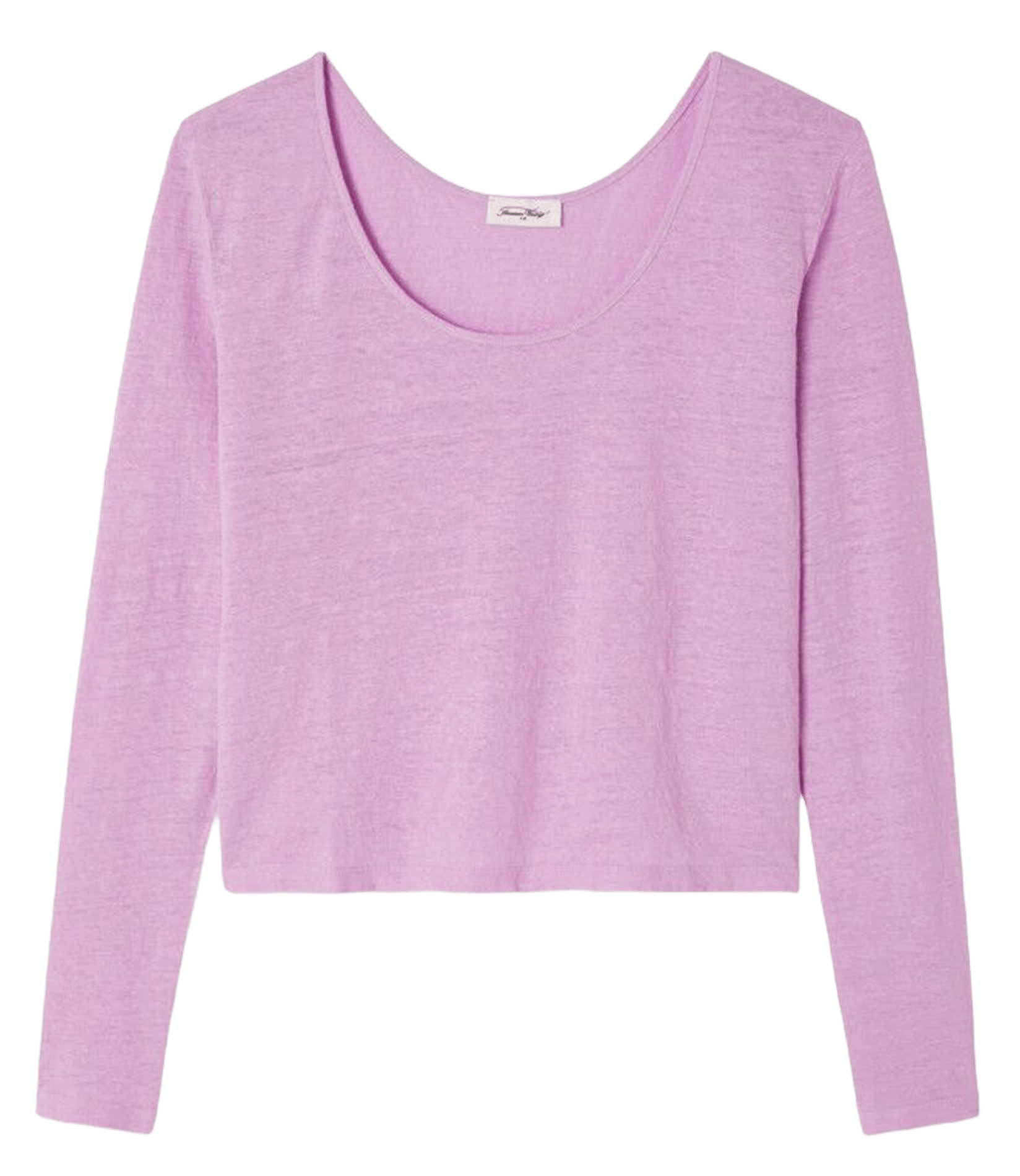 Straight round neck plain t-shirt AMERICAN VINTAGE Purple