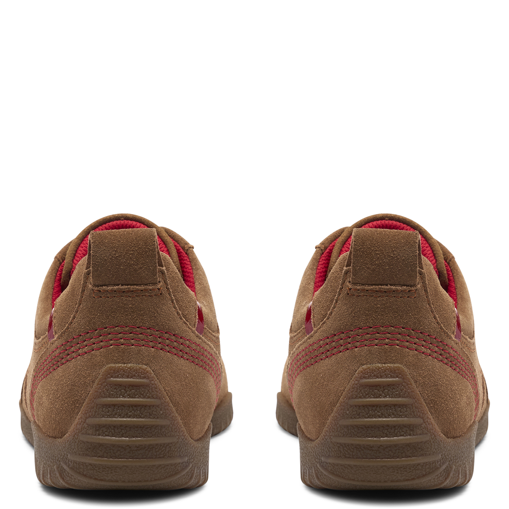 Sneakers MERIDOR LACE met veters van leer CLARKS Bruin