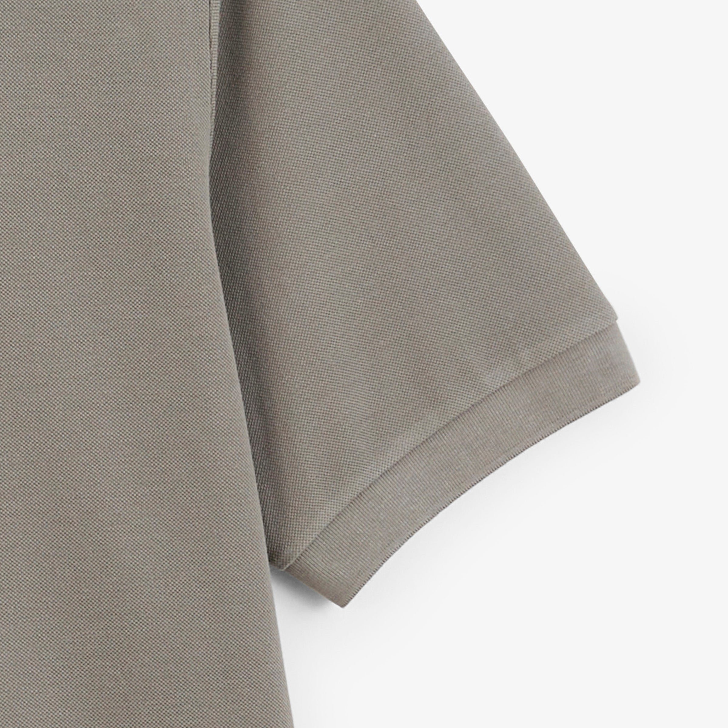 Lucas short-sleeve grey feather cotton piqué polo. SERGE BLANCO Grey