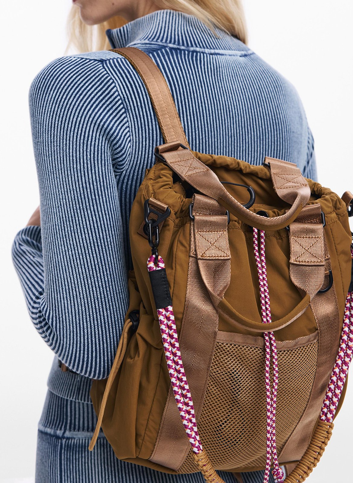 Convertible backpack DESIGUAL Red
