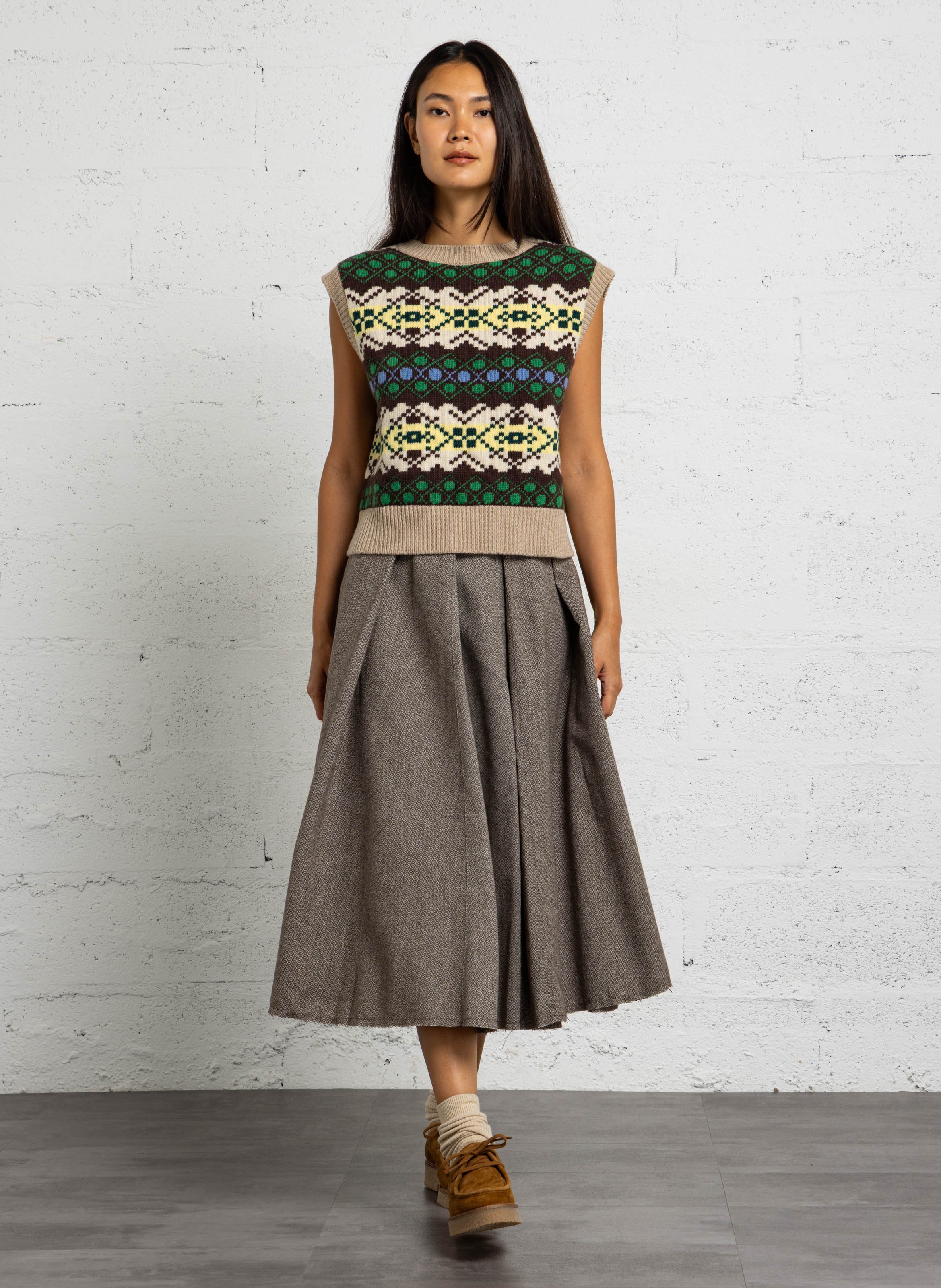 Wollen trui met ronde hals MAX MARA WEEK END Groen