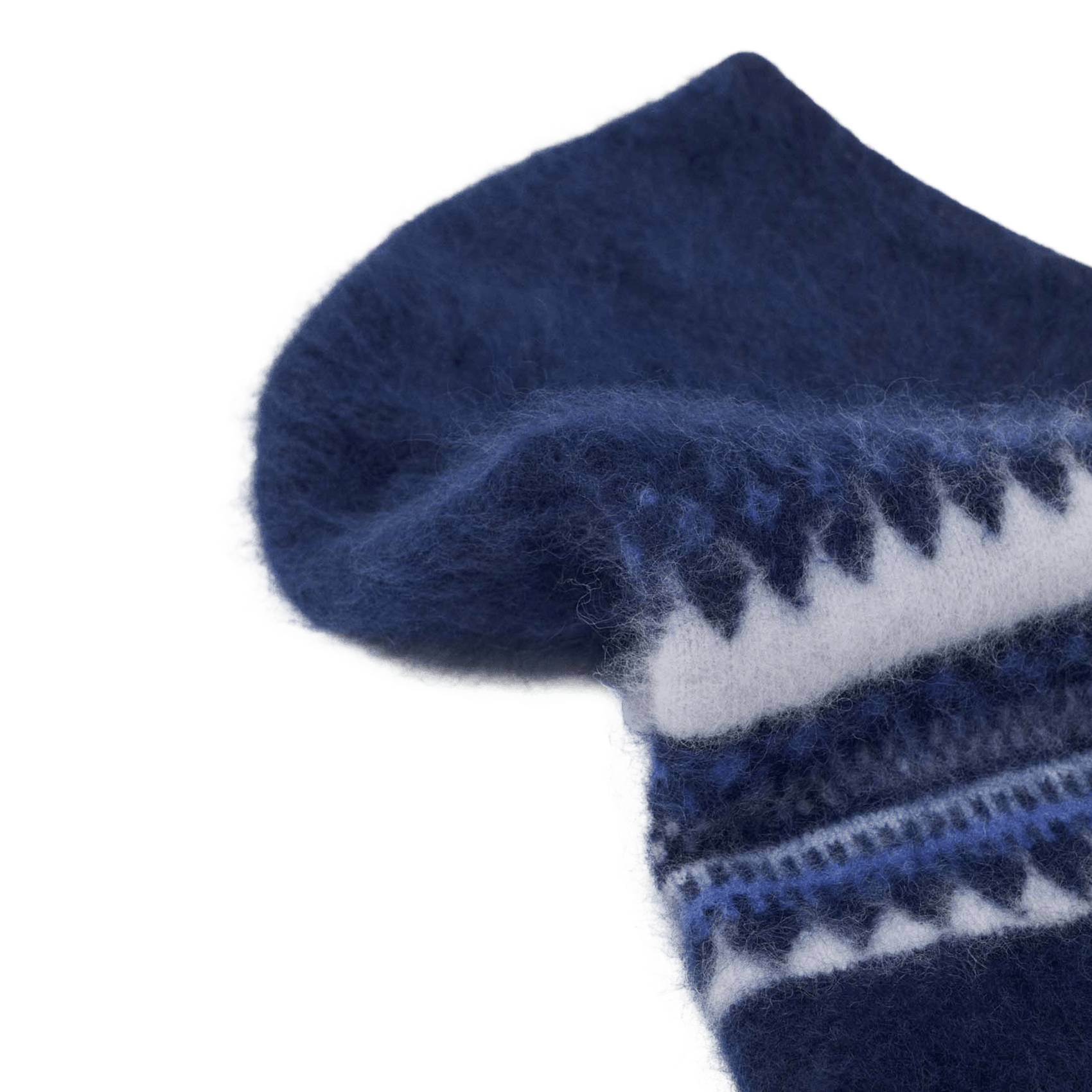Cagoule imprimé en laine MAJE Bleu