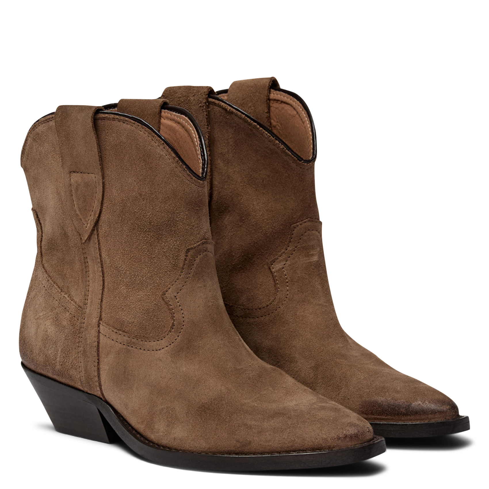 Leather mid-calf boots PAVEMENT Brown