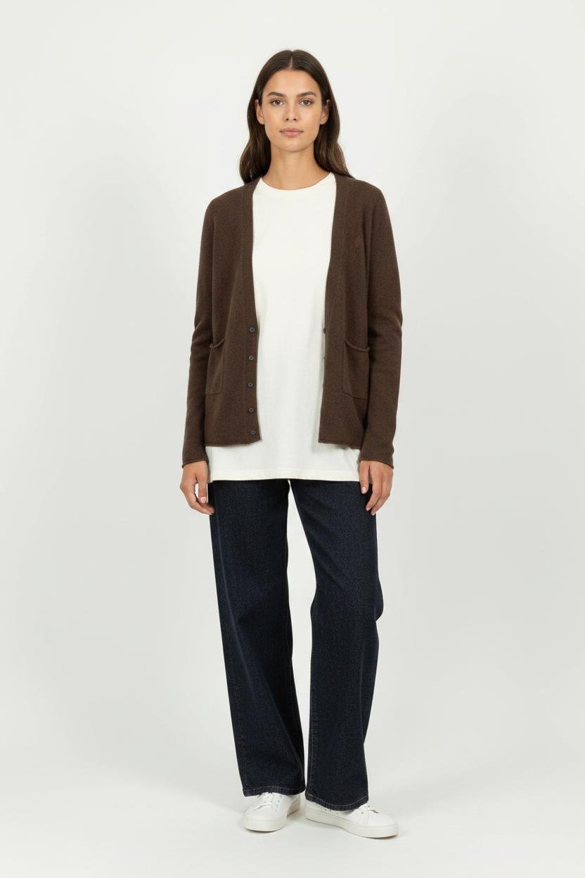 Cardigan INES DE LA FRESSANGE - Seconde main Brown