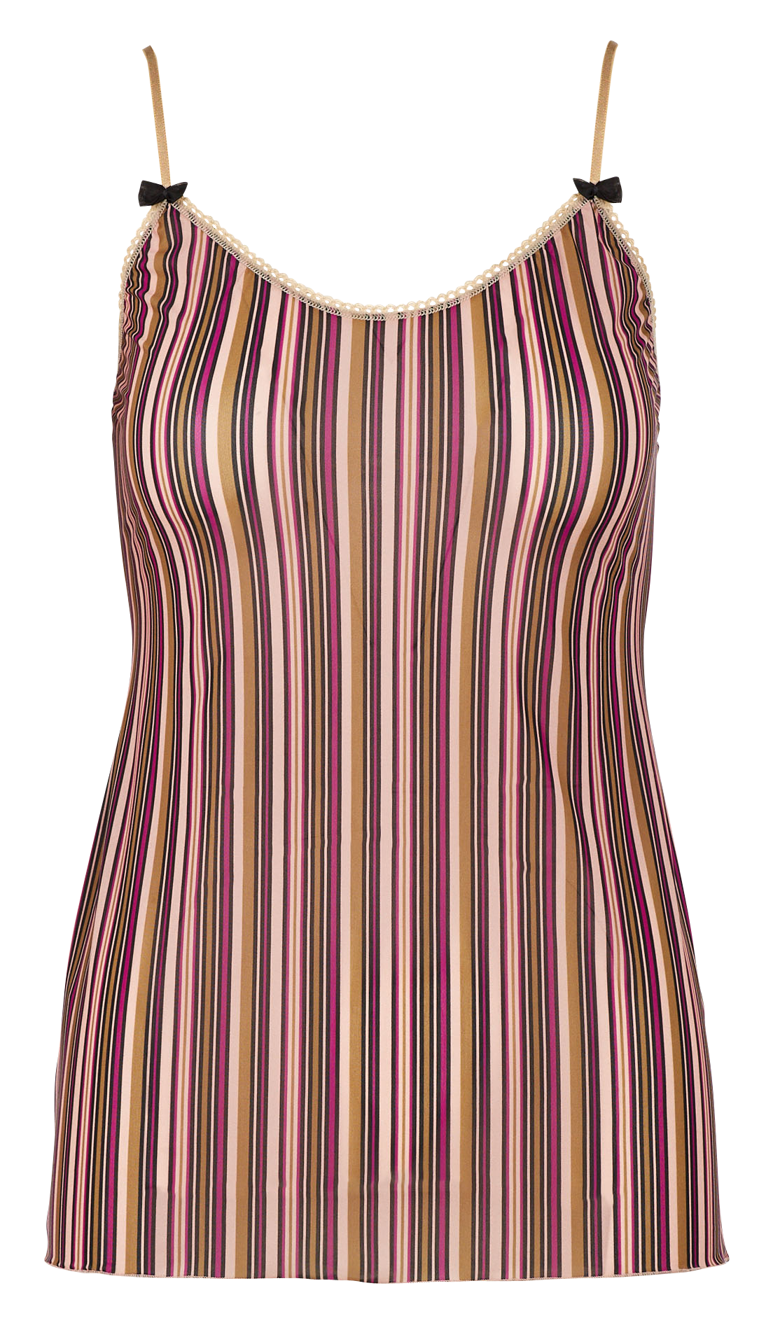 Strappy printed microfiber camisole MOMONI Black