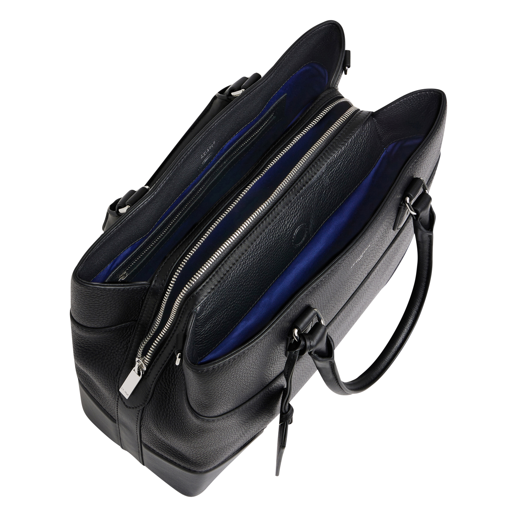 Sac à main en cuir grainé  LE TANNEUR Noir