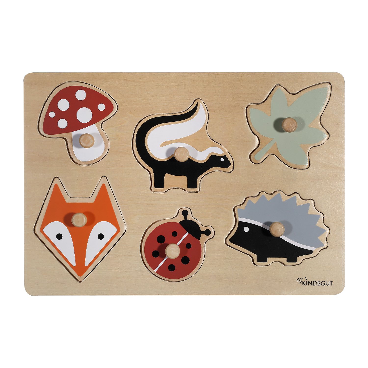 Wooden ocean peg puzzle KINDSGUT